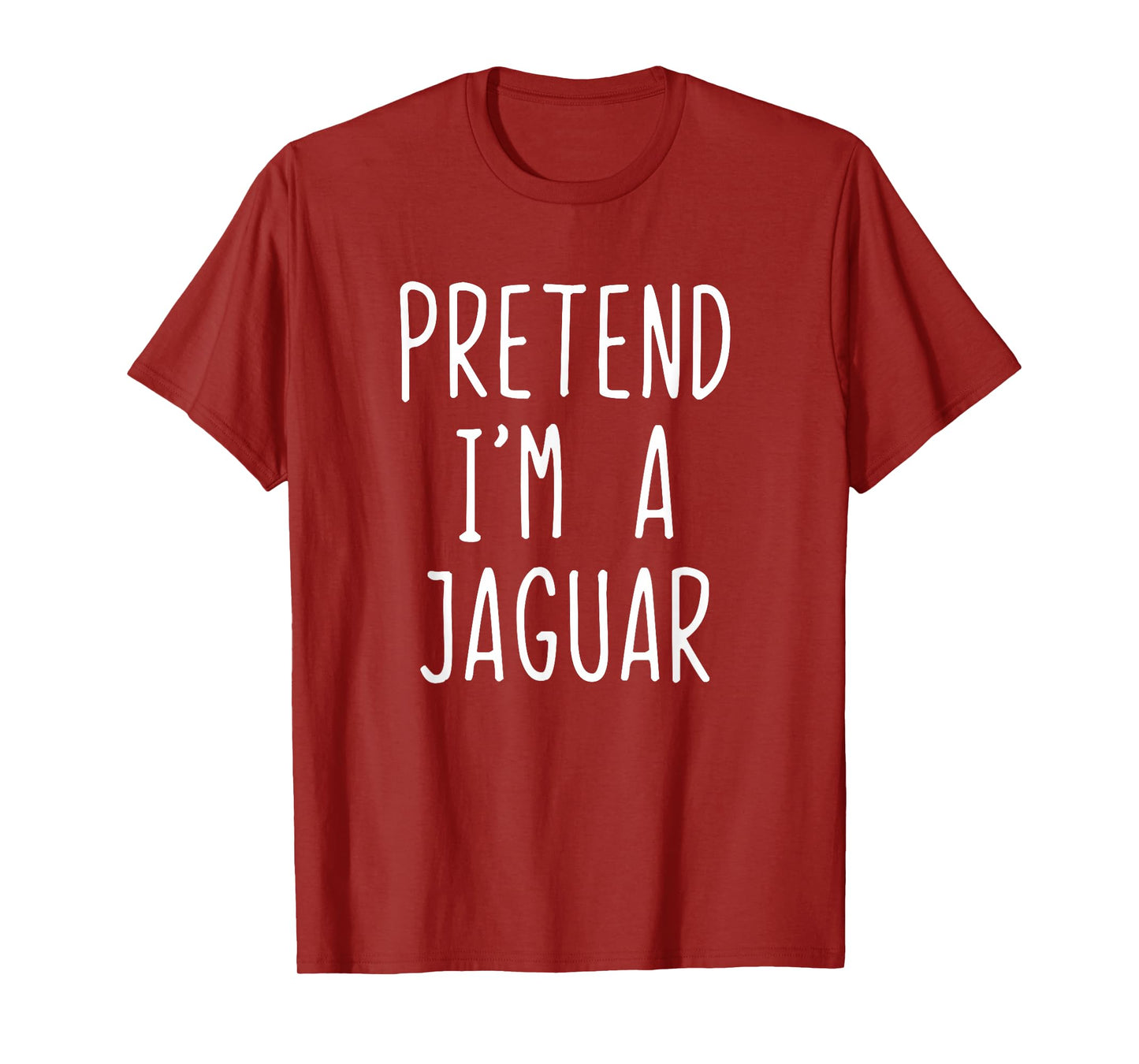 Pretend I'm A Jaguar Costume Halloween Funny Lazy Adult Kids T-Shirt