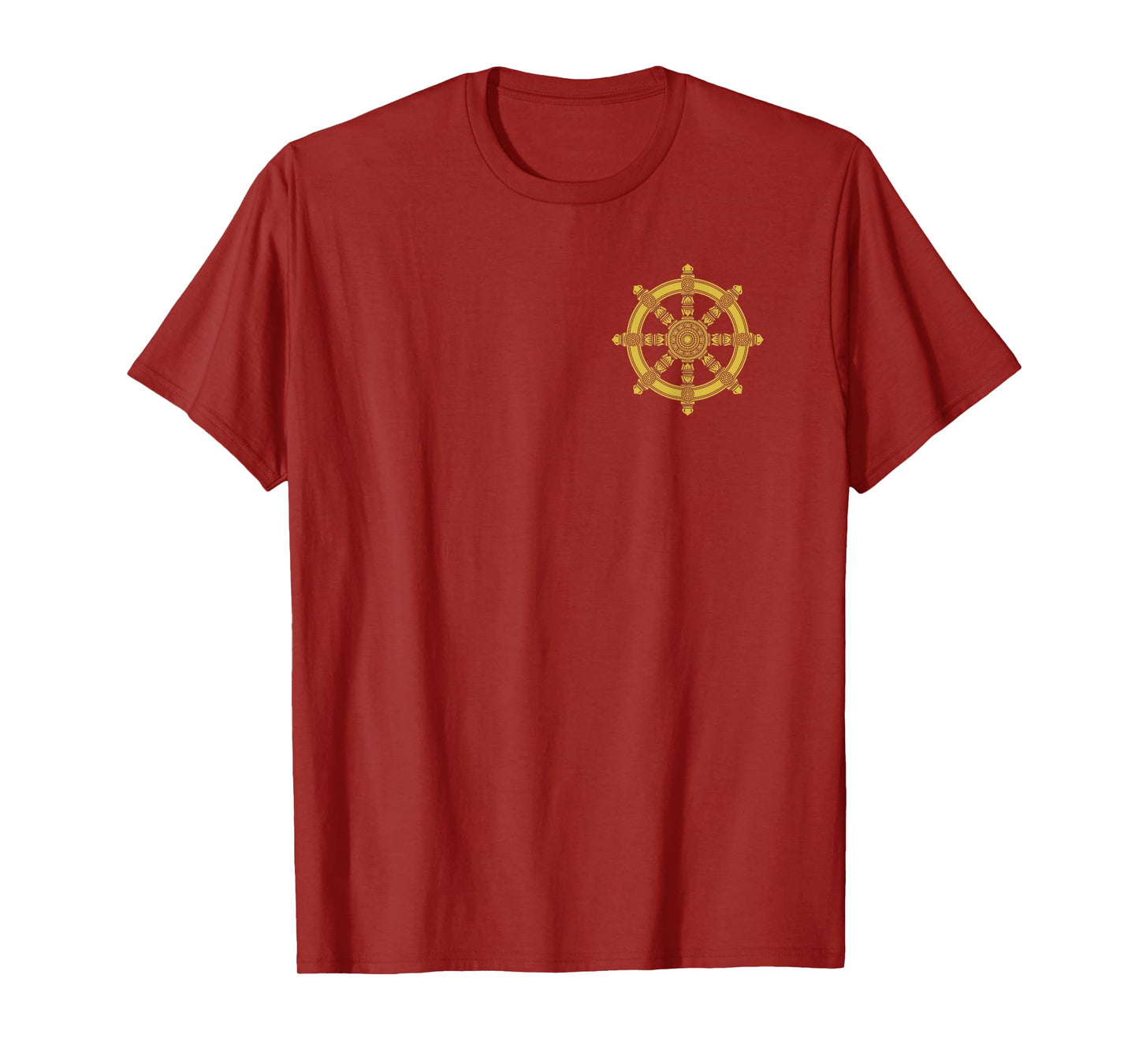 Dharma Wheel Buddha Dhamma Chakra Buddhism Side T-Shirt