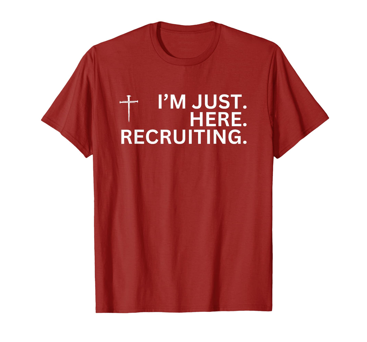 Make Heaven Crowded Christian Cross Recruiting Design T-Shirt