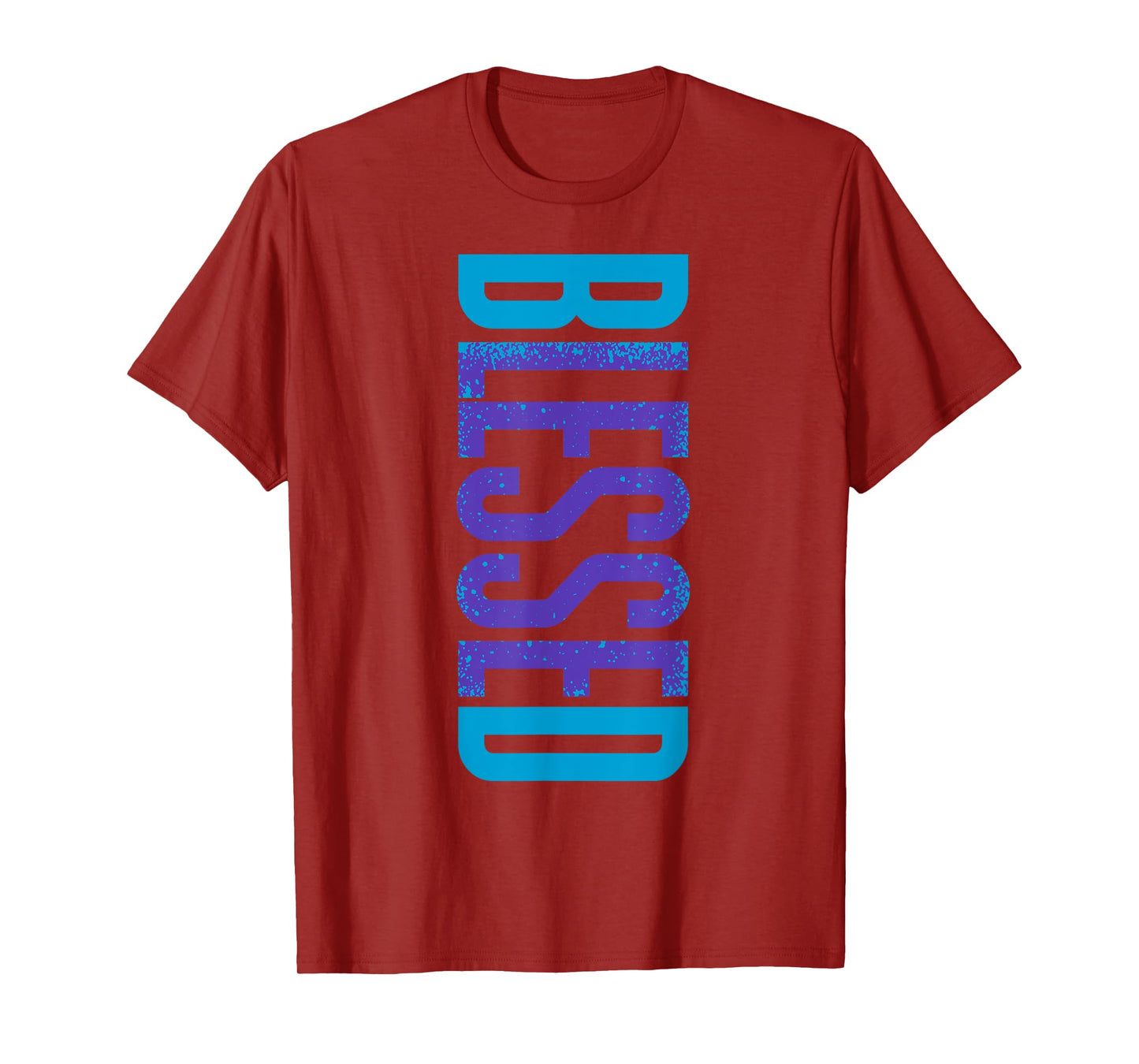 Blessed Streetwear Tee Purple Color Aqua Matching Outfit T-Shirt