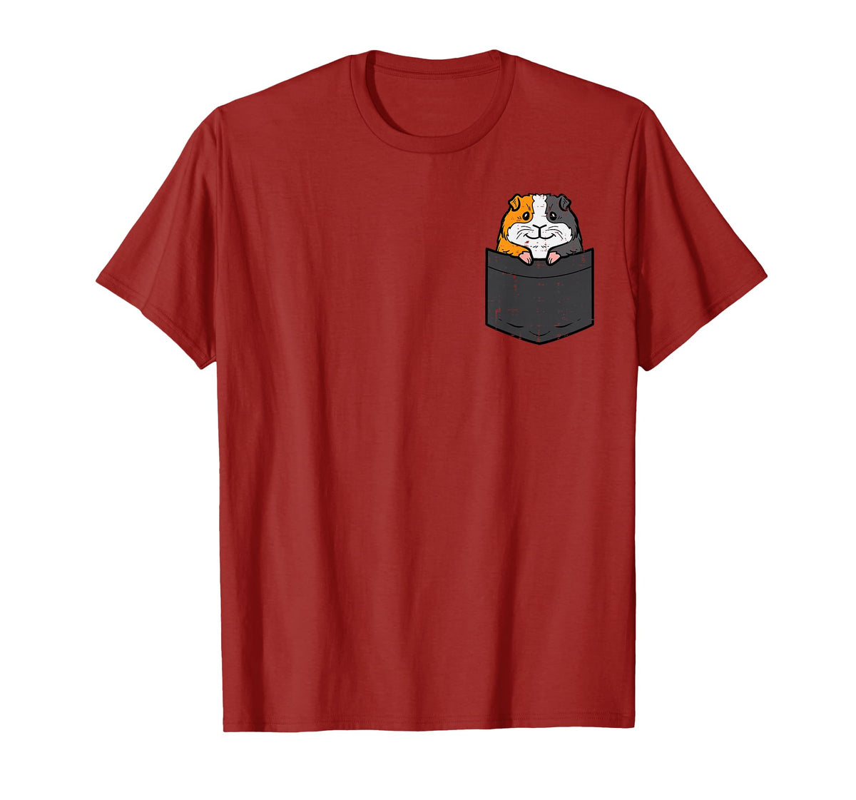 Guinea Pig Pocket Funny Cavy Rodent Animal Men Women Kids T-Shirt
