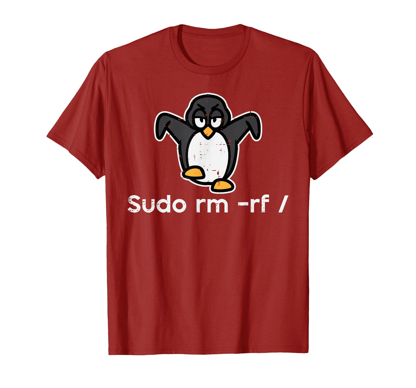 Sudo Rm Rf Penguin IT System Administrator Linux Men Women T-Shirt