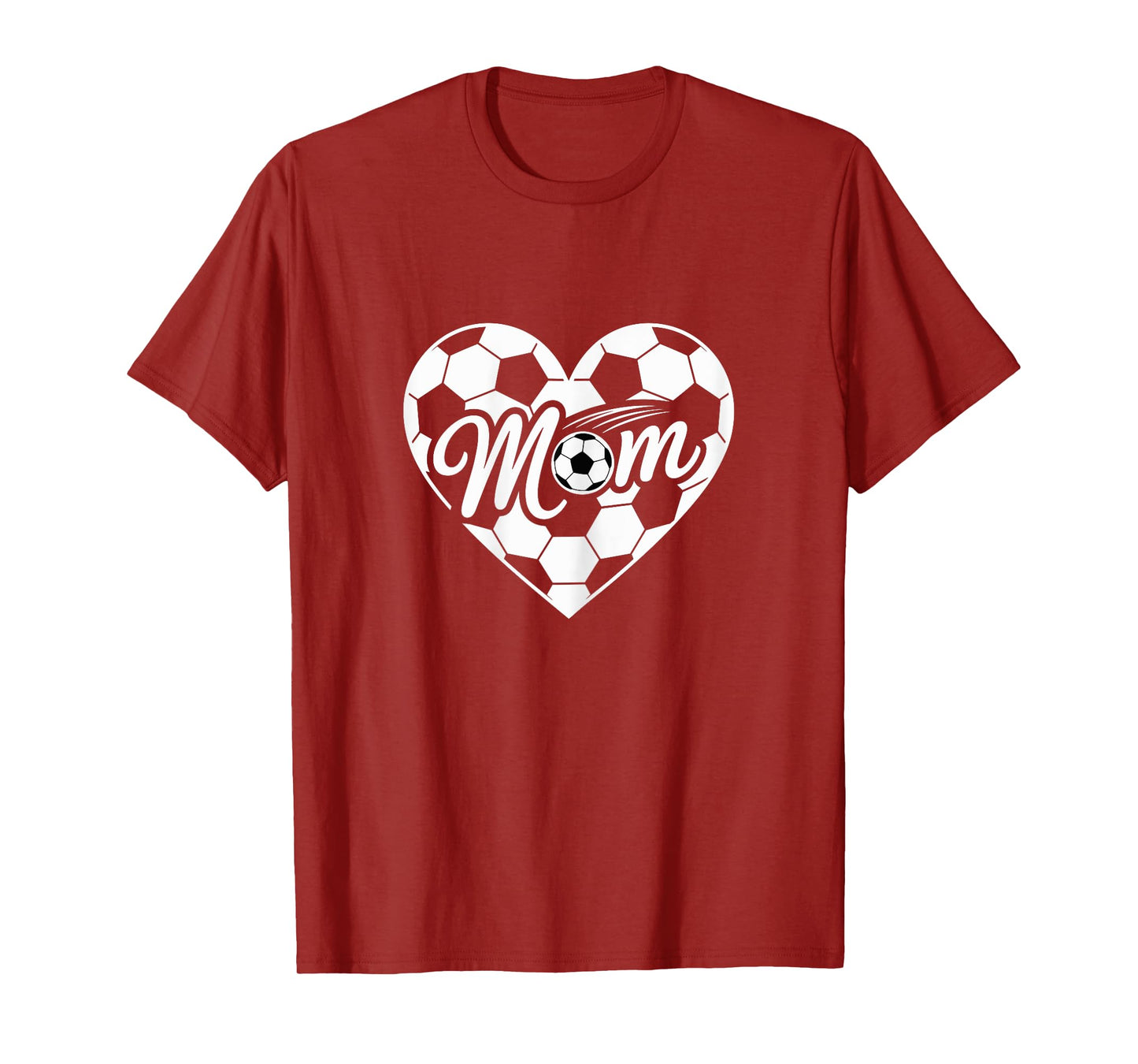 Game Day Team Sports Heart Mothers Day Soccer Mom Women T-Shirt