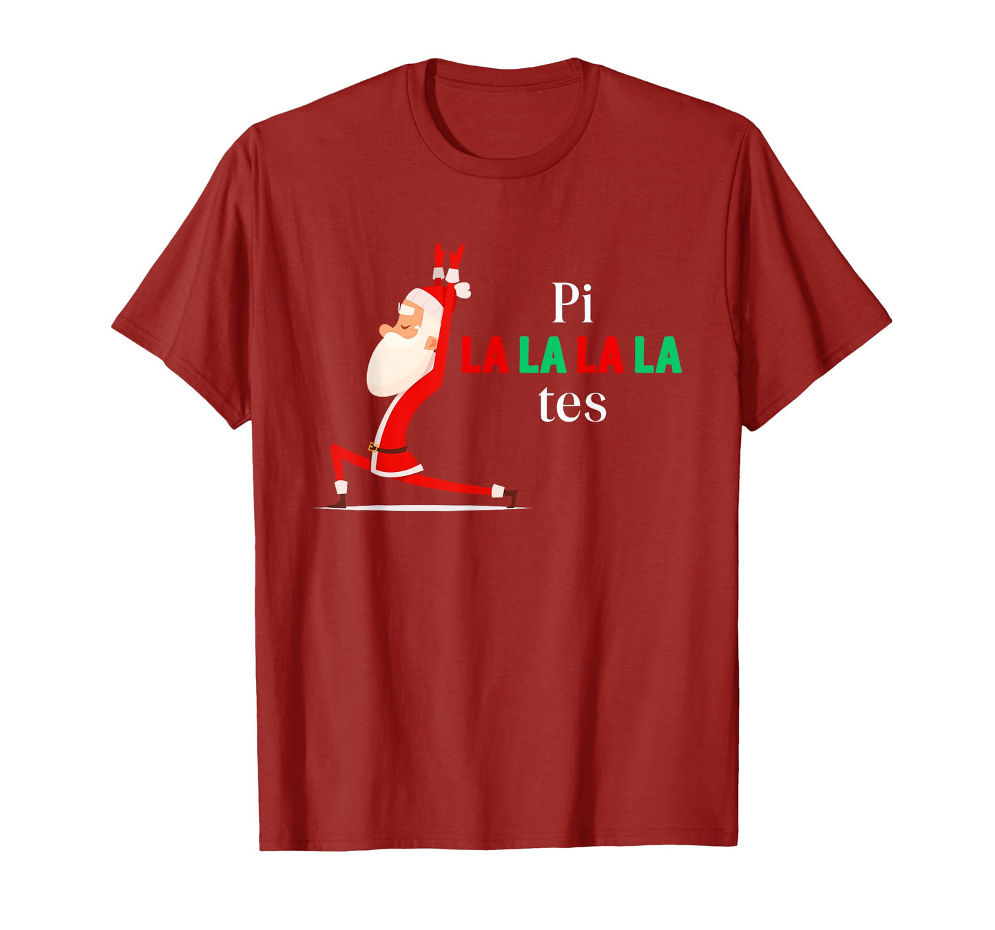 Pi La La La La Tes Pilates Christmas Song Jingle Bell T-Shirt