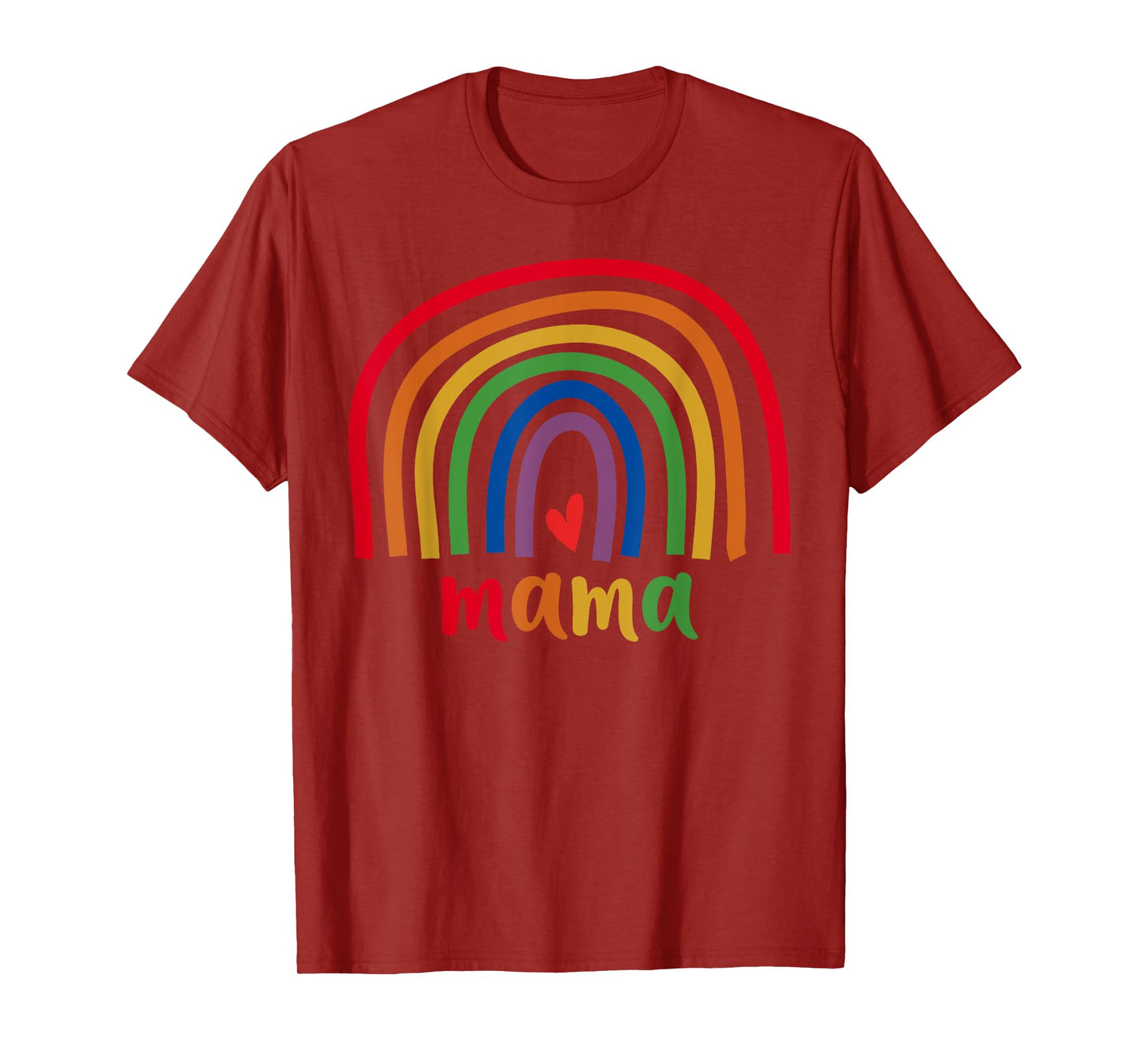 Mama Rainbow Gifts For Women Men Family Matching Birthday T-Shirt