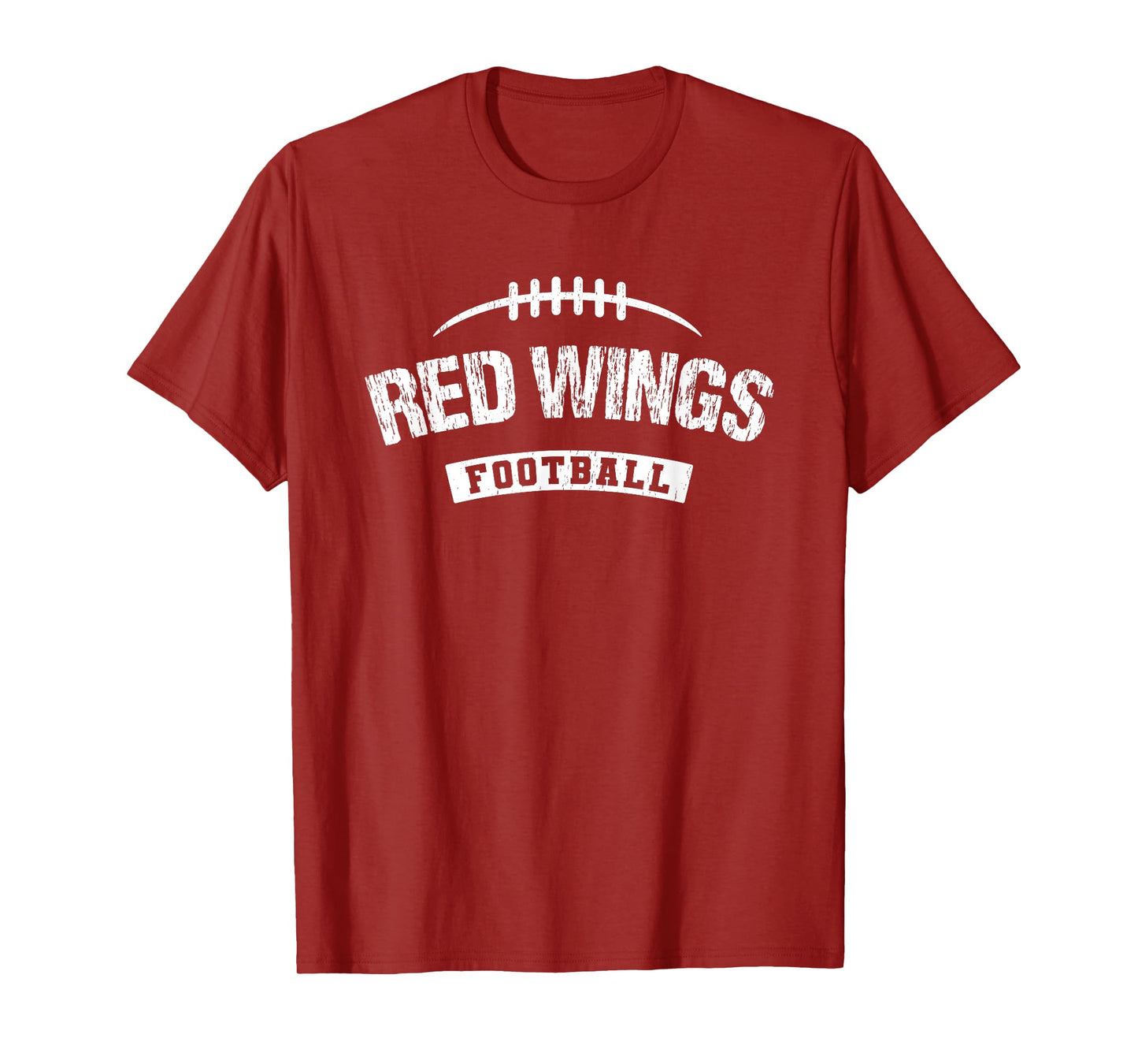 Red Wings Saint Johns Football Distressed HS T-Shirt