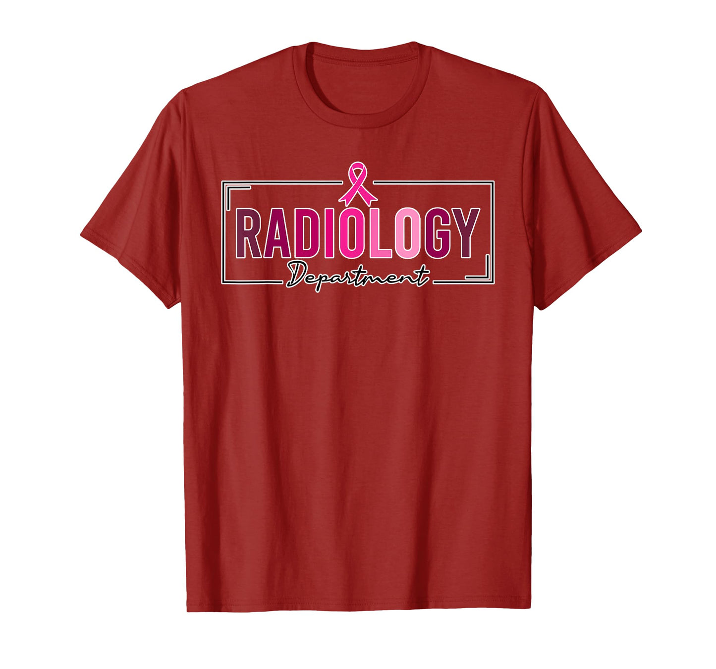 Radiology Department Rad Tech Breast Cancer Awareness T-Shirt