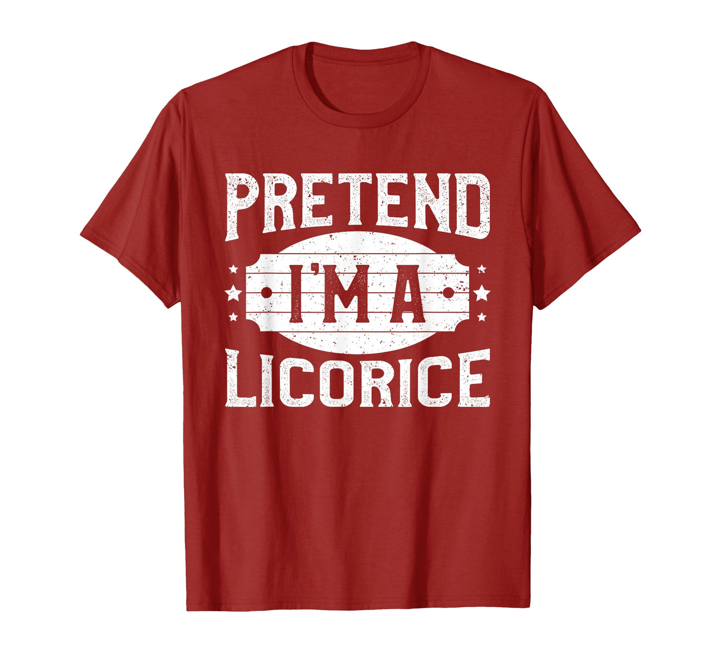 Pretend I'm A Licorice Matching Costume Lazy Halloween Party T-Shirt