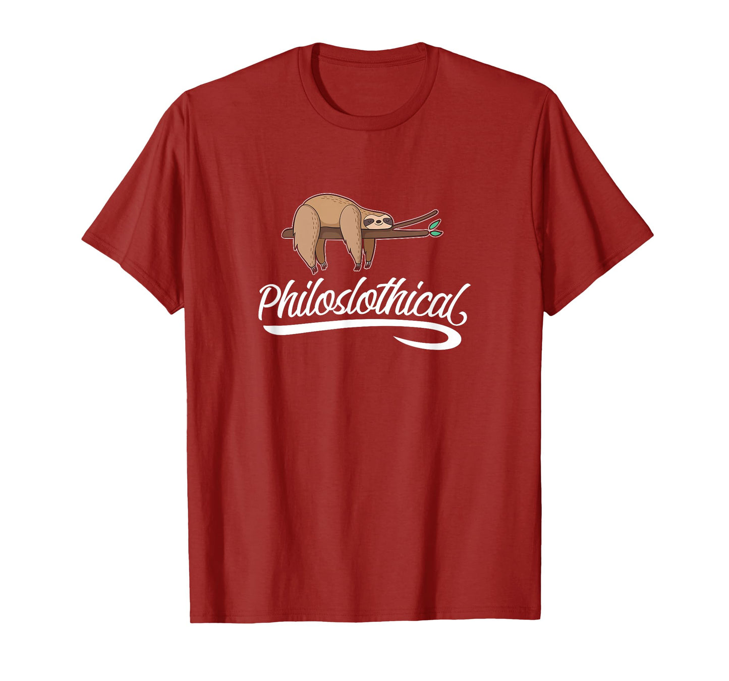 Philoslothical Sloth Funny Philosophical Pun Philosophy Gift T-Shirt