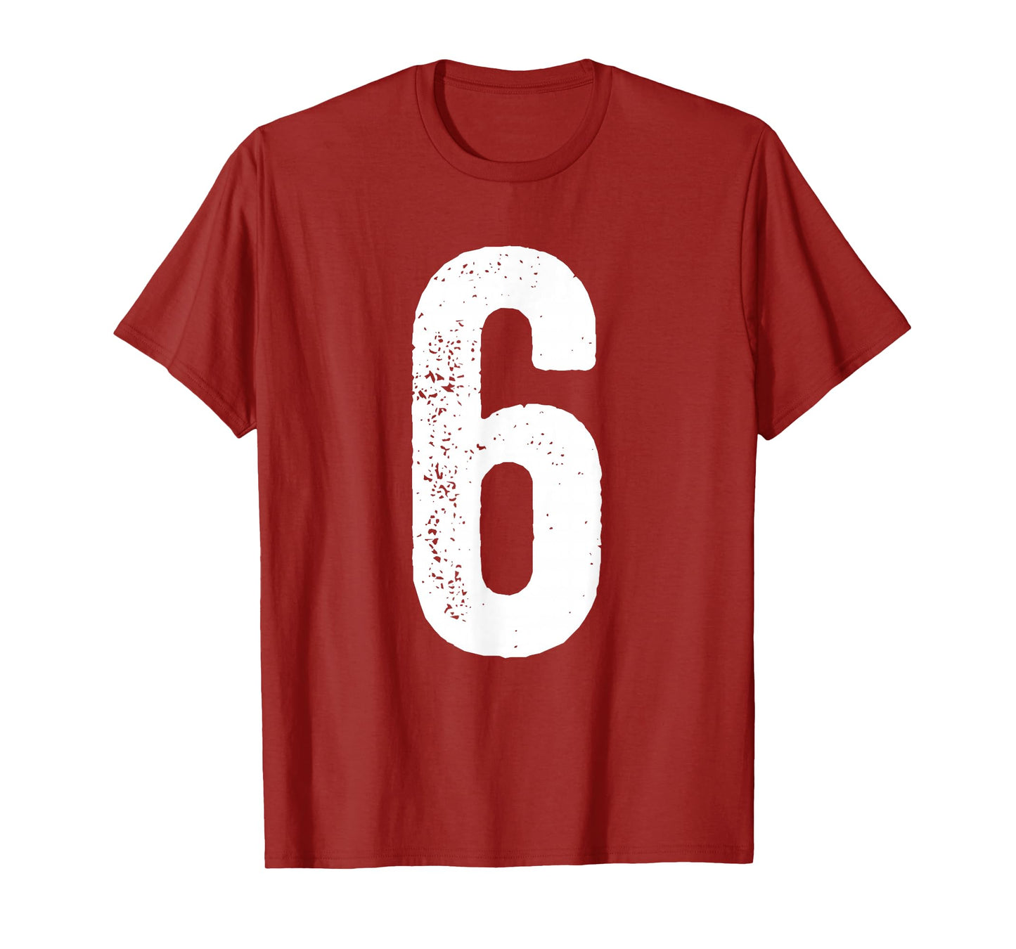 6th Birthday 6 Years Uniform Sports Team Jersey Number 6 T-Shirt