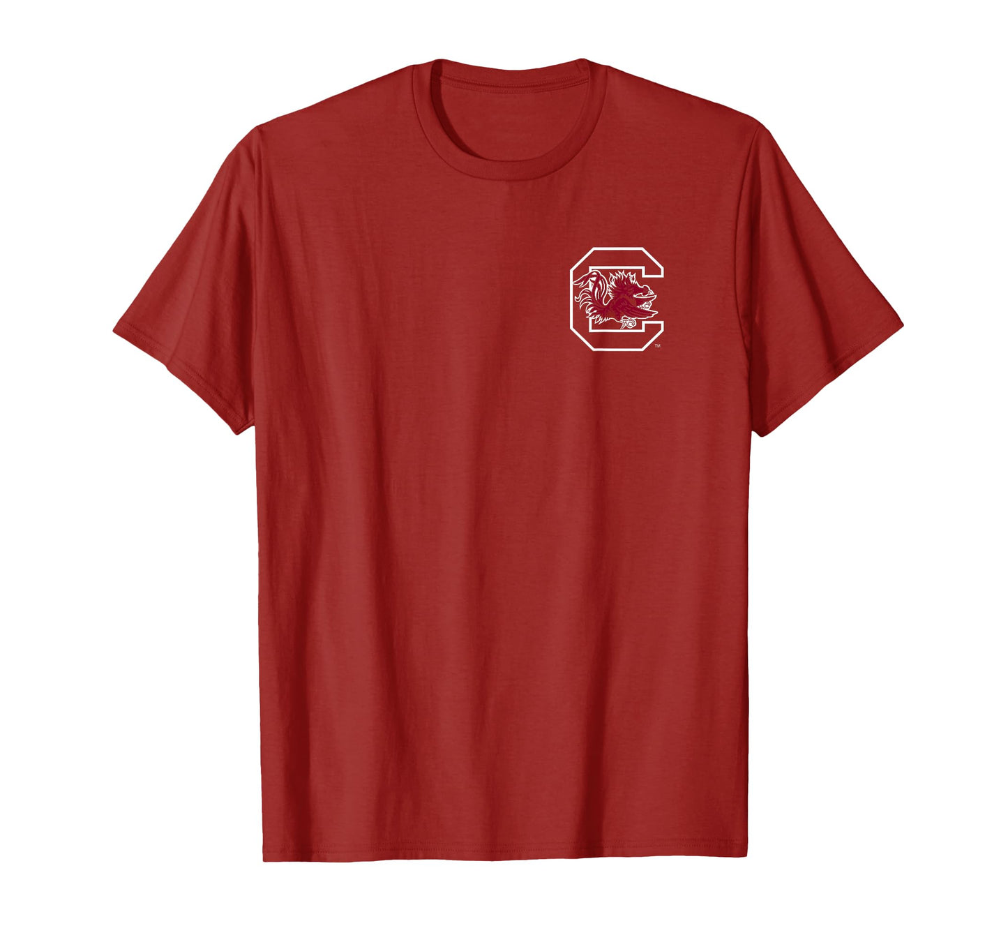 South Carolina Gamecocks Front/Back Football Black T-Shirt