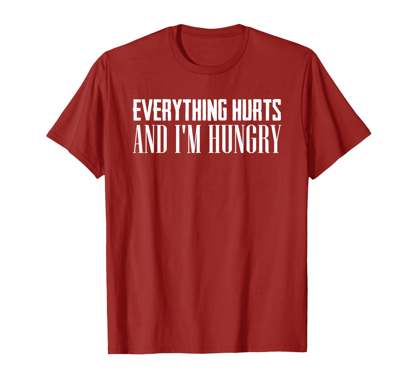 Everything Hurts And I'm Hungry Sarcastic Humor Apparel T-Shirt