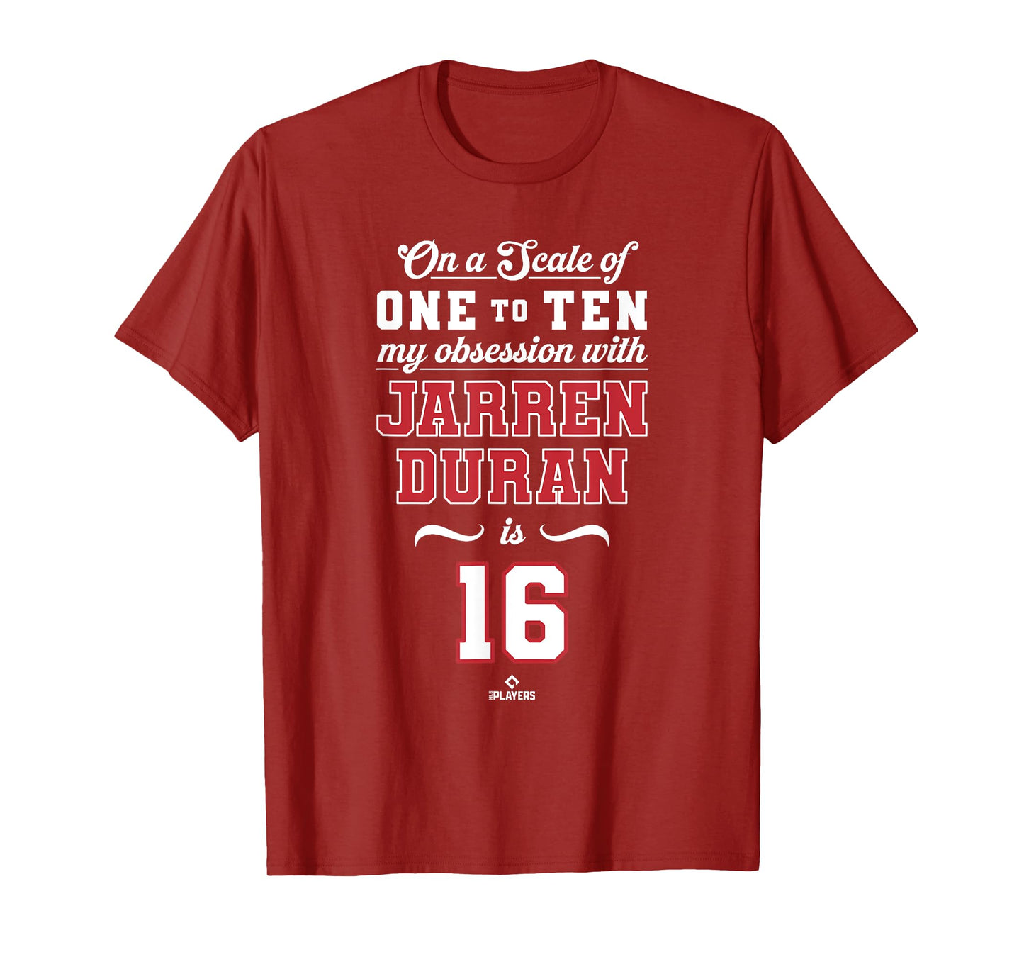 Obsession Jarren Duran 16 Boston MLBPA T-Shirt
