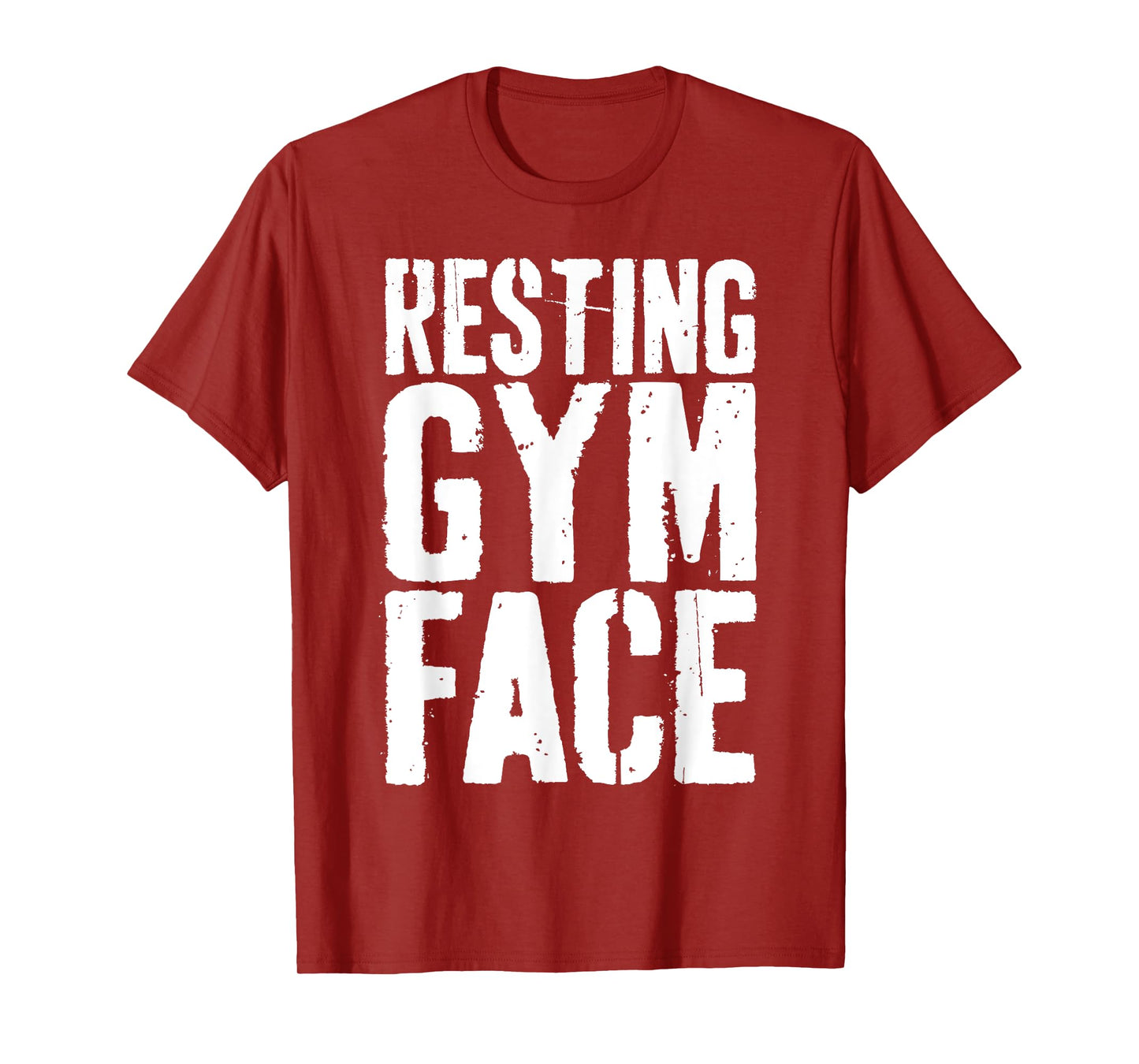 Resting Gym Face Shirt Men Women Workout Fitness Quote T-Shirt