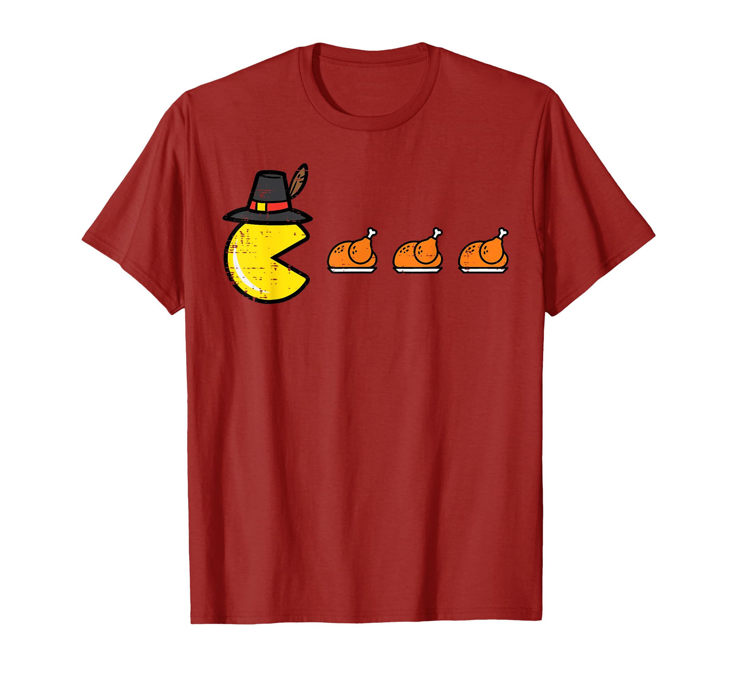Thanksgiving Video Game Eating Turkey Gamer Men Women Kids T-Shirt