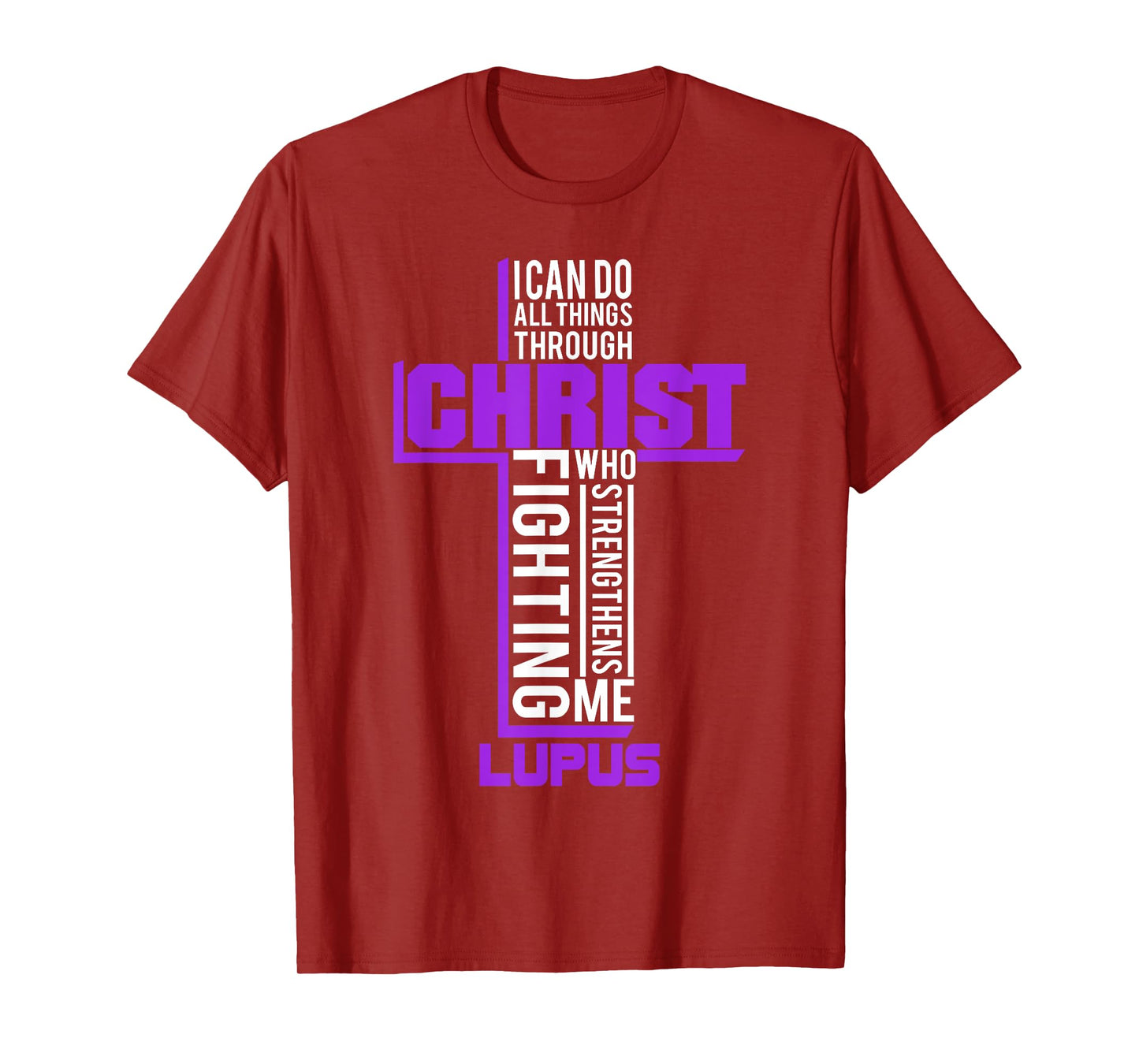 All Things Through Christ Lupus Warrior Awareness shirt T-Shirt