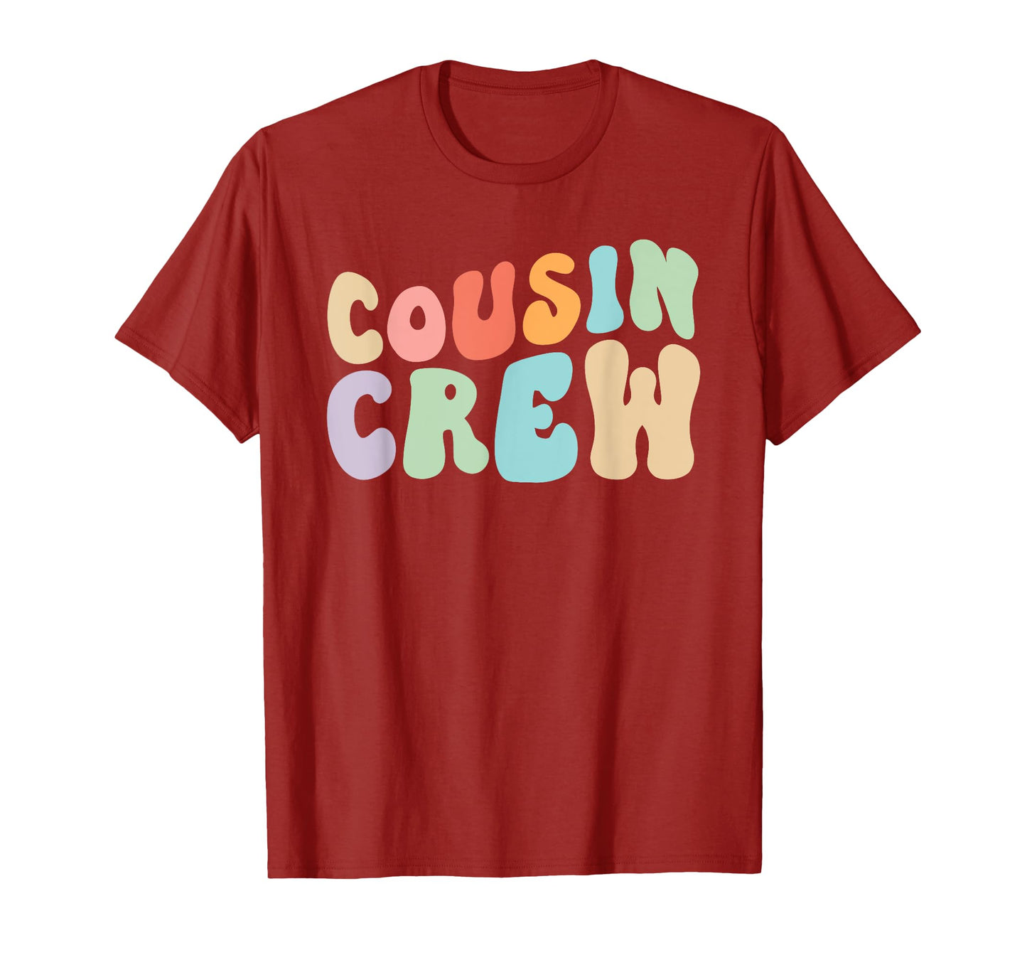 Vintage Cousin Crew Groovy Retro Design Family Matching Cool T-Shirt
