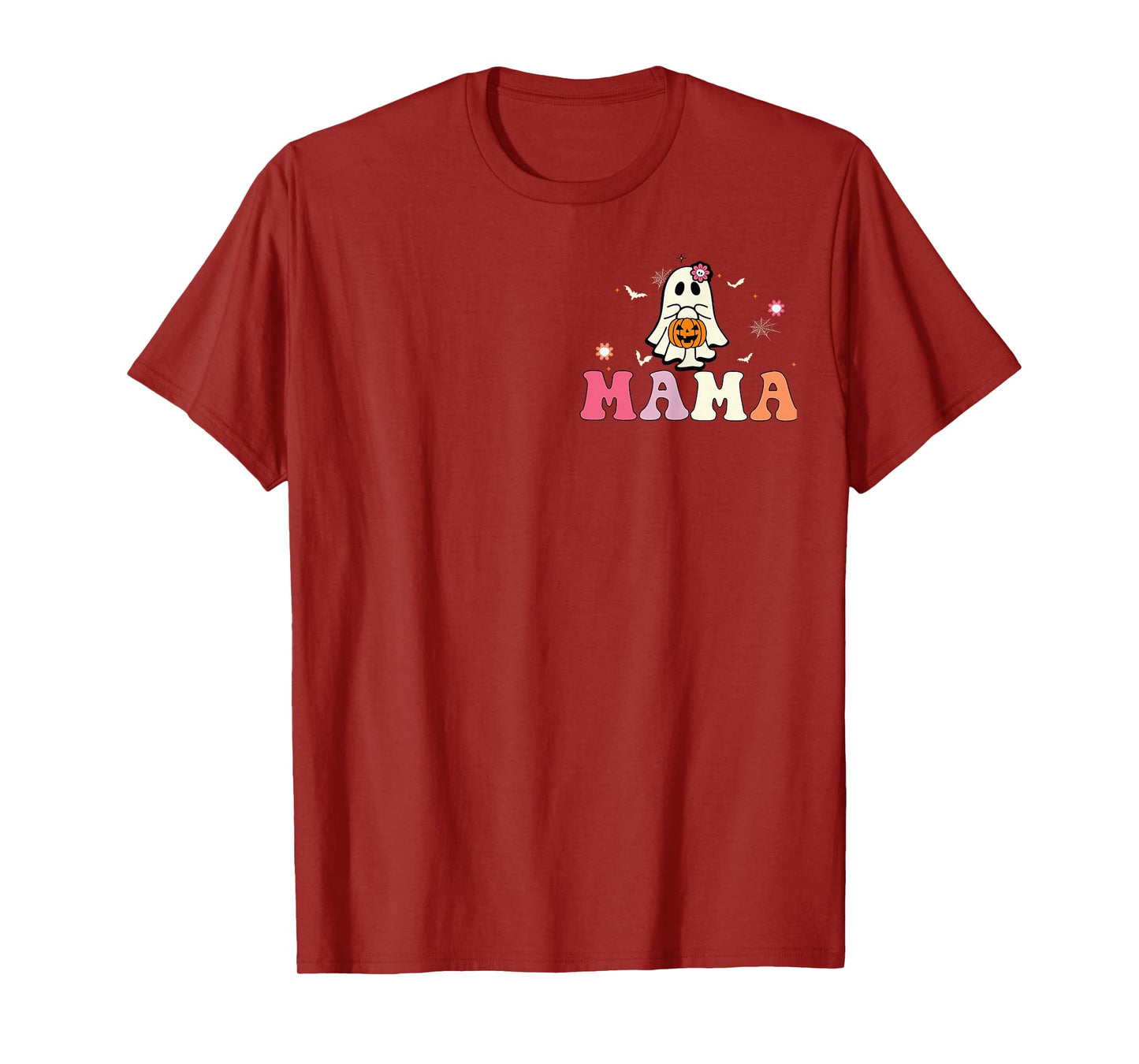 Mama Ghost Boo One Spooky Mama First Halloween Birthday Boy T-Shirt