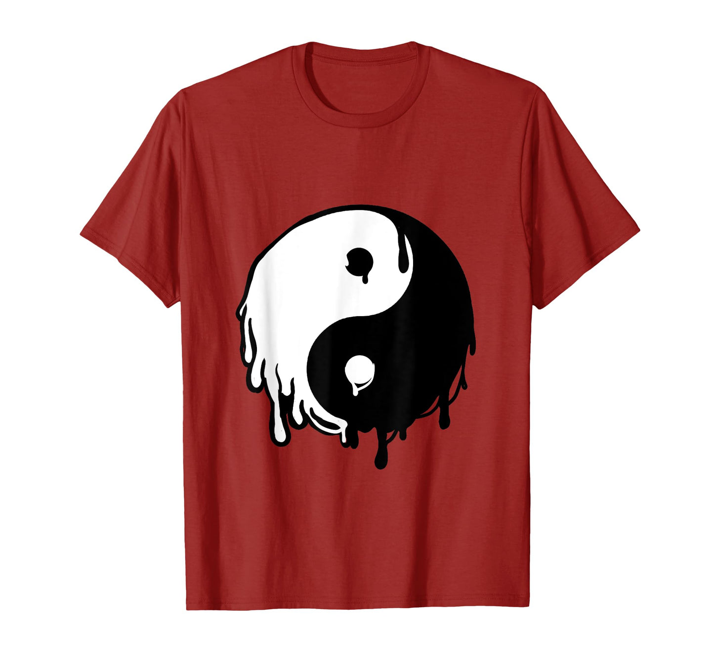 Awesome Yin and Yang Designs Grey Dripping Yin Yang T-Shirt