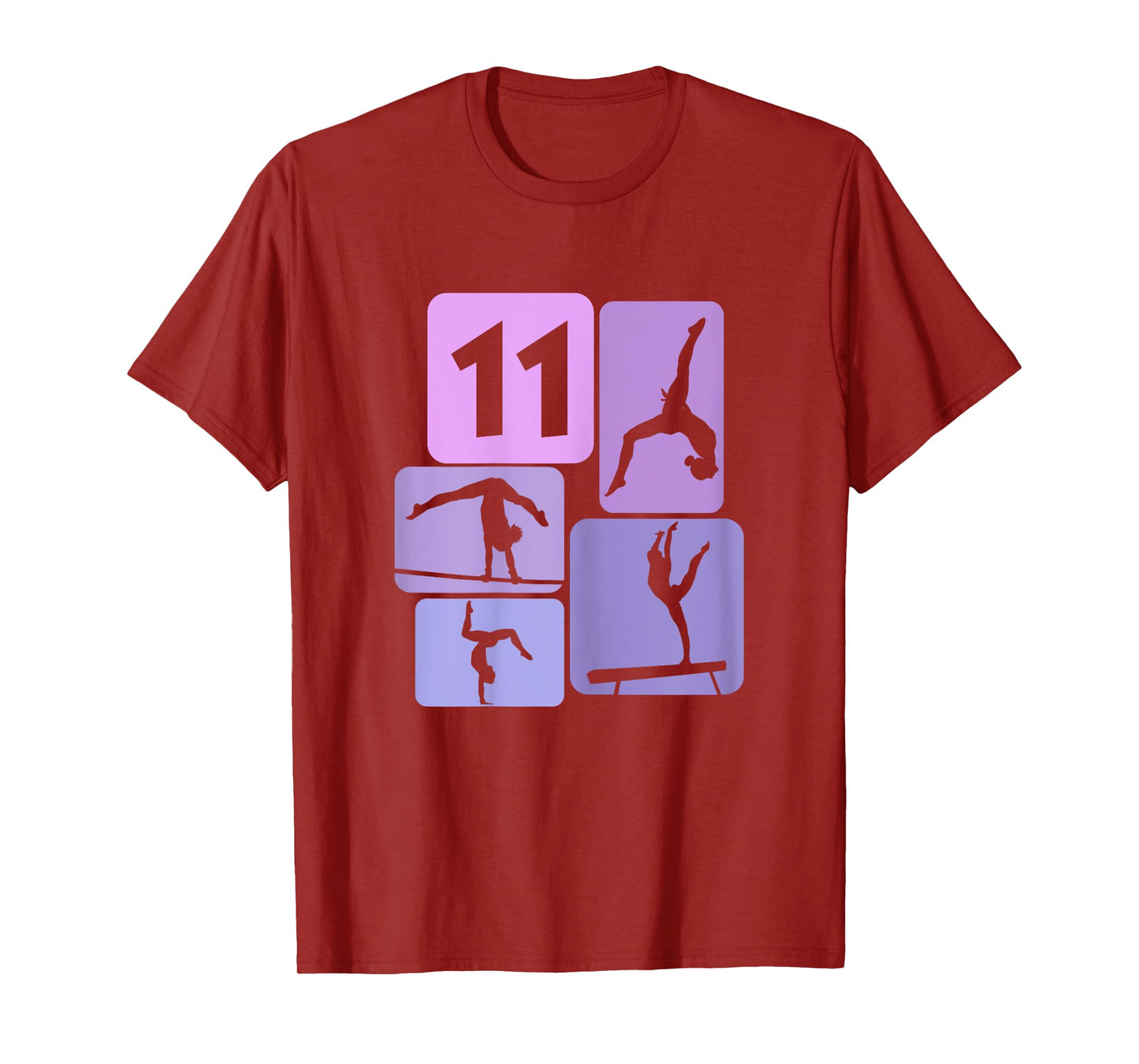11th Birthday Girl Gymnast Acrobatic 11 Years Gymnastics T-Shirt