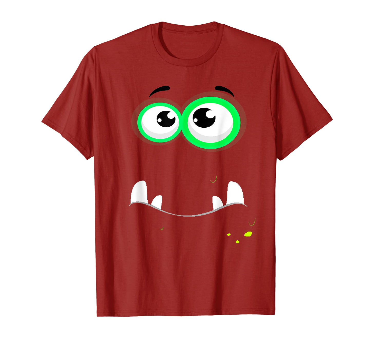 Funny Scary Monster Eyeball Face Easy Christma Costume Cute T-Shirt