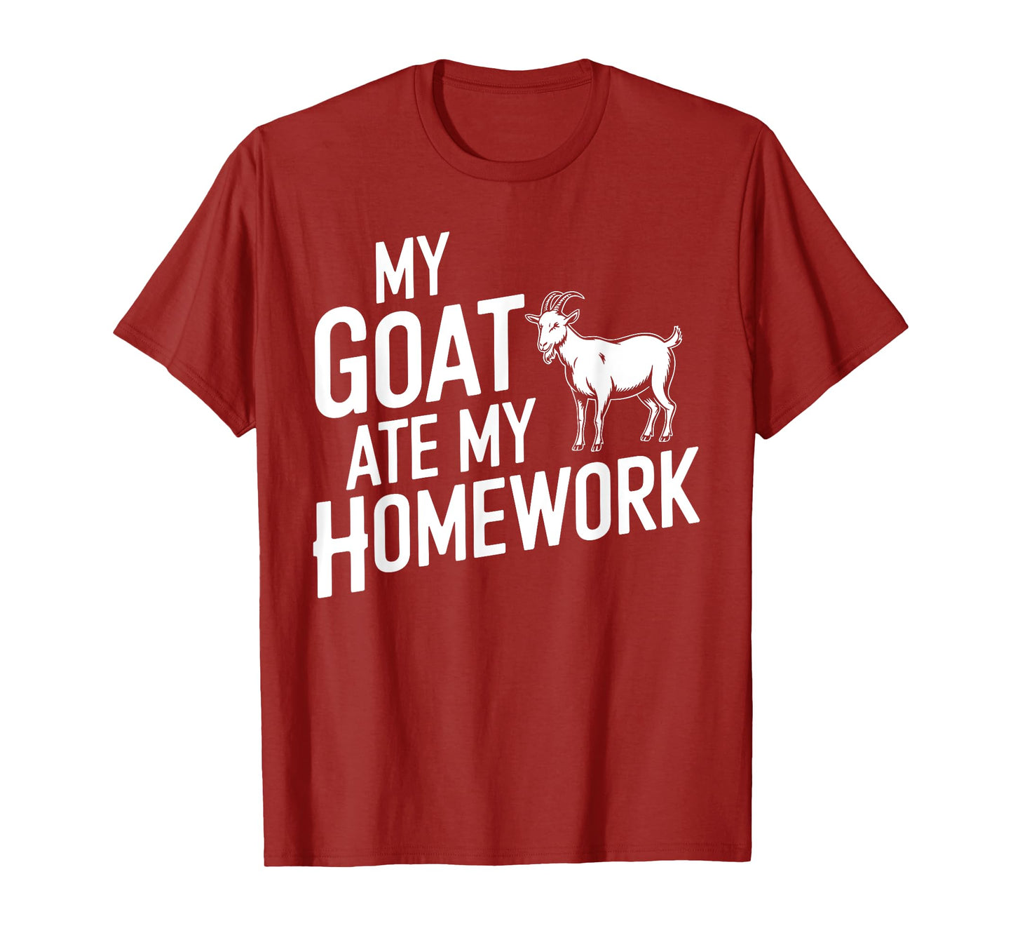 Funny Goat Art For Boys Girls Kids Goat Farmer Goat Lover T-Shirt