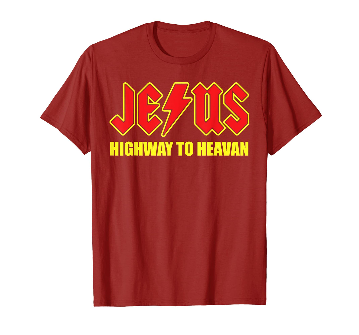Jesus Highway To Heaven T Shirt -Superhero Jesus Christian T T-Shirt