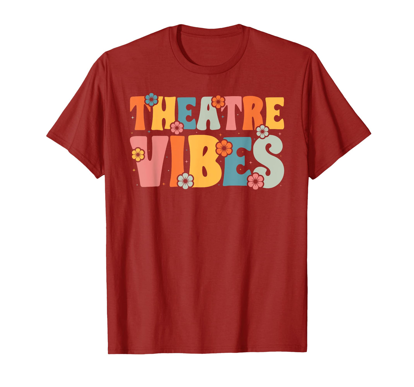 Retro Theatre Vibes Teacher Women Kids Auditorium Concert T-Shirt