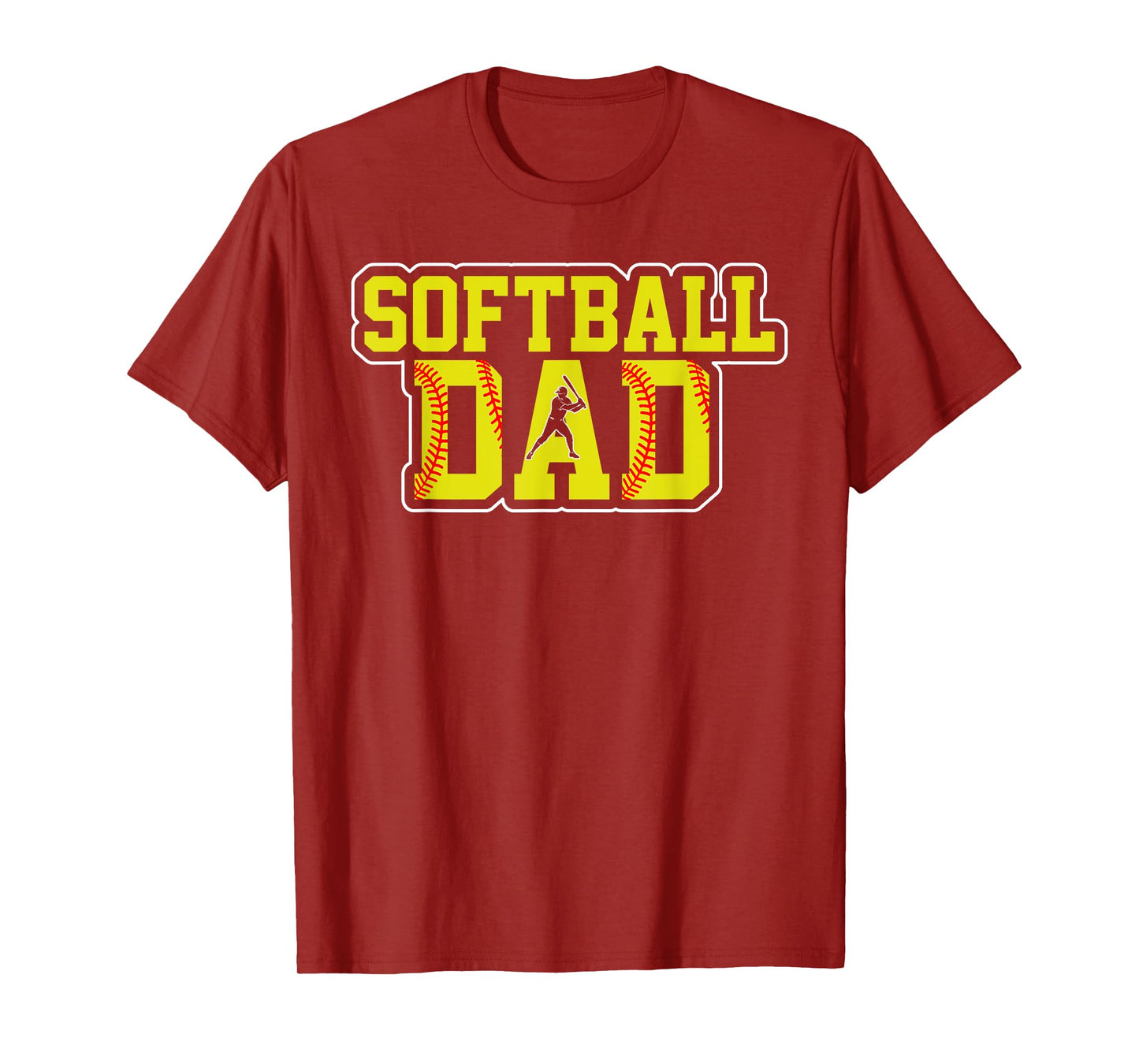 Retro Softball Dad Game Day Dad Father's Day Christmas T-Shirt