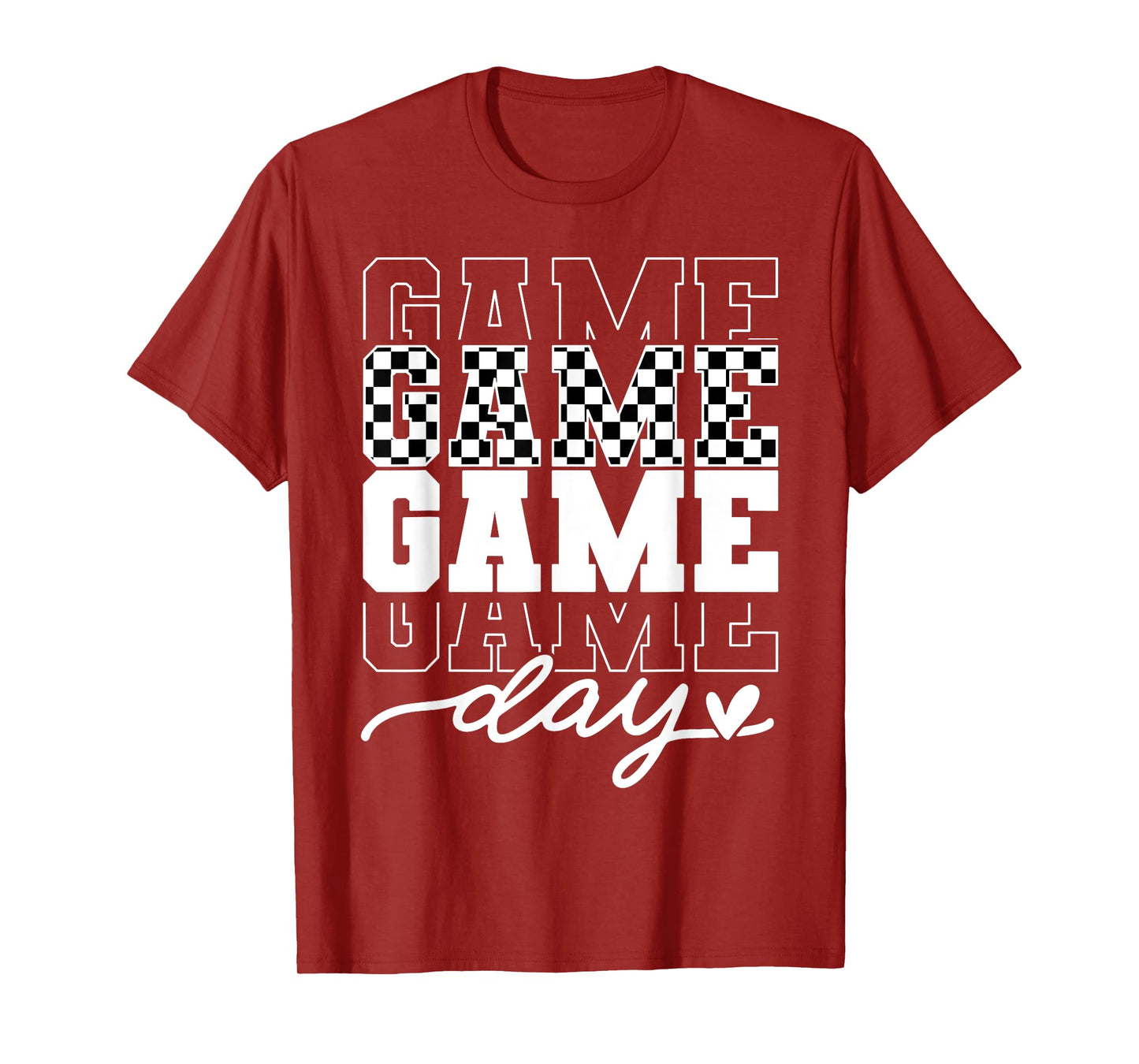 Funny Checkered Game Day Men Women Kids T-Shirt