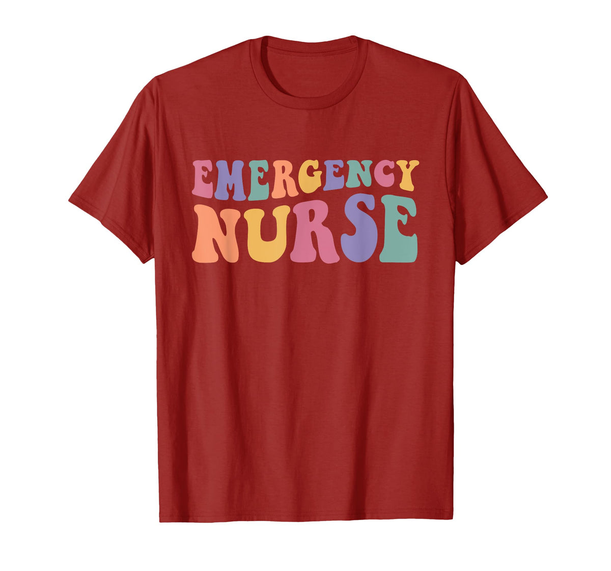 ER Nurse Groovy Emergency Nurse Nursing School Women T-Shirt