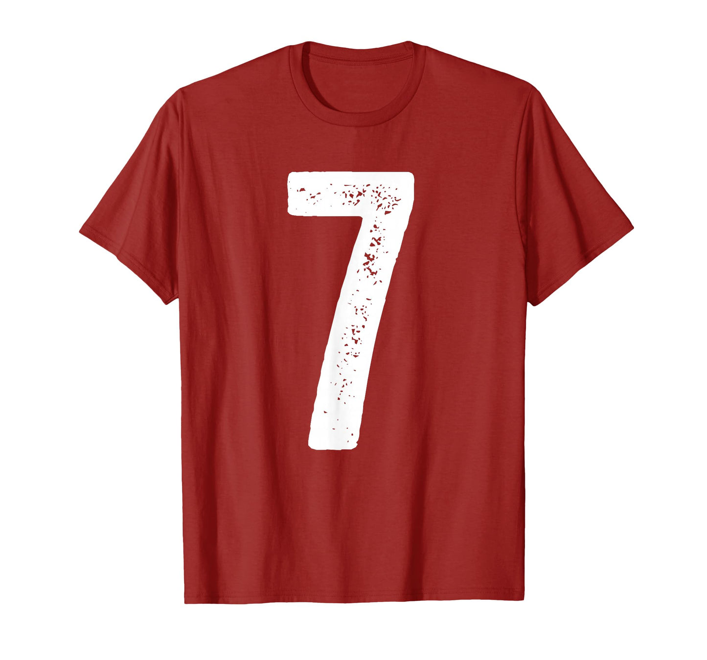 7th Birthday 7 Years Uniform Sports Team Jersey Number 7 T-Shirt