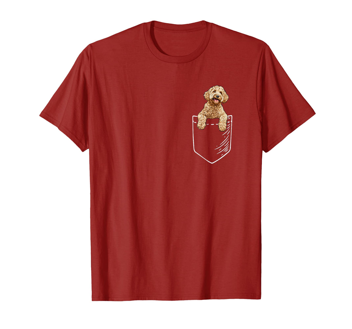 Mens Womens Funny Pocket Kids Goldendoodle Doodle Lover T-Shirt