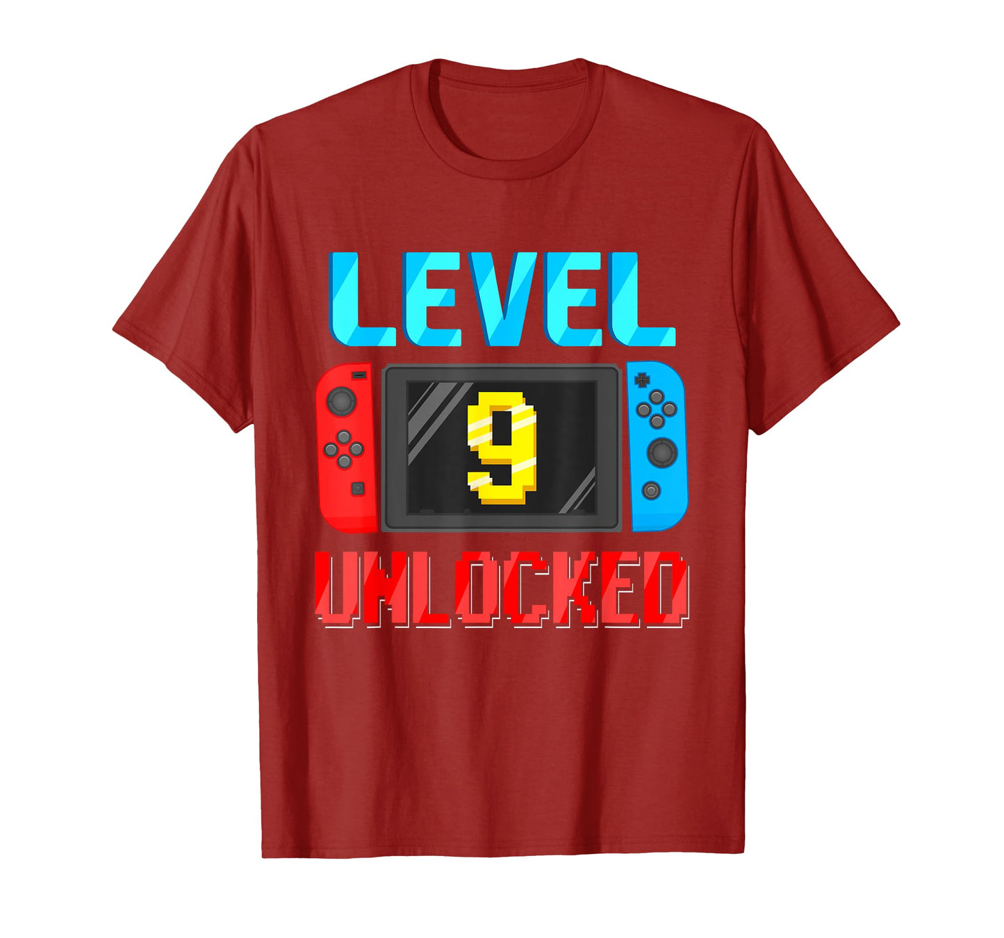 Level 9 Unlocked Birthday Video Gamer 9th Birthday Party T-Shirt
