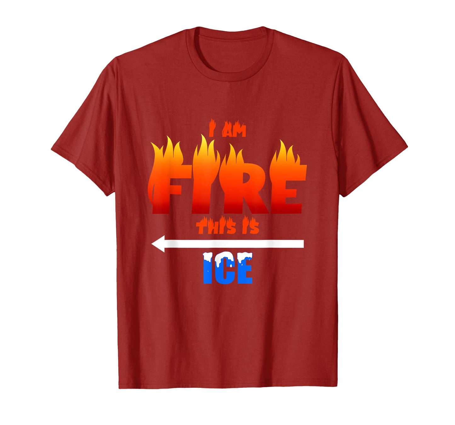 Funny Ice and Fire Costume Halloween Family Matching Women T-Shirt