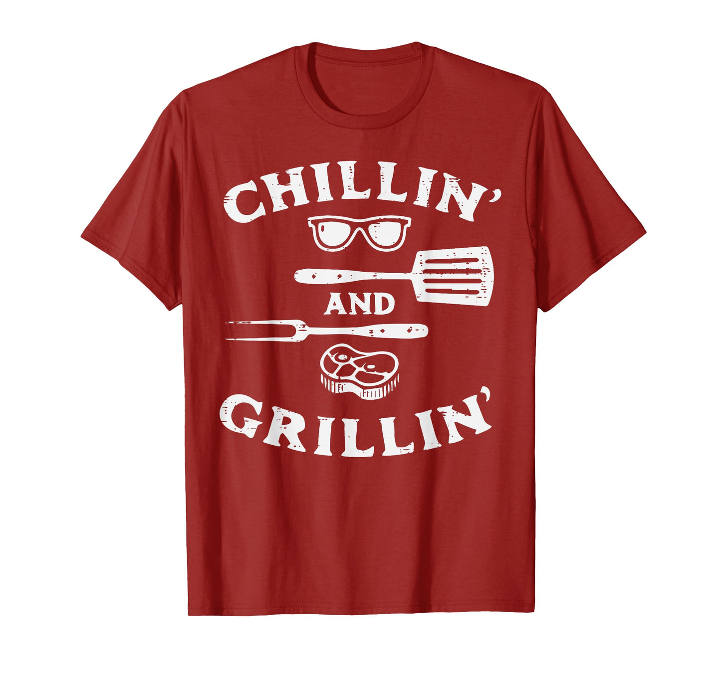 Bbq Grillin Chillin Barbecue Grill Master Dad Men Women Kids T-Shirt