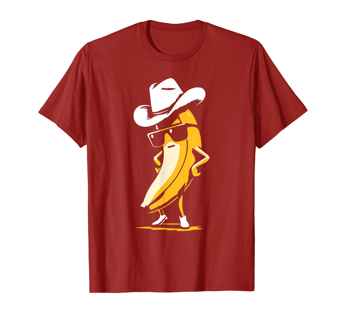 Banana Cowboy Cowgirl Country Western Novelty Funny Banana T-Shirt