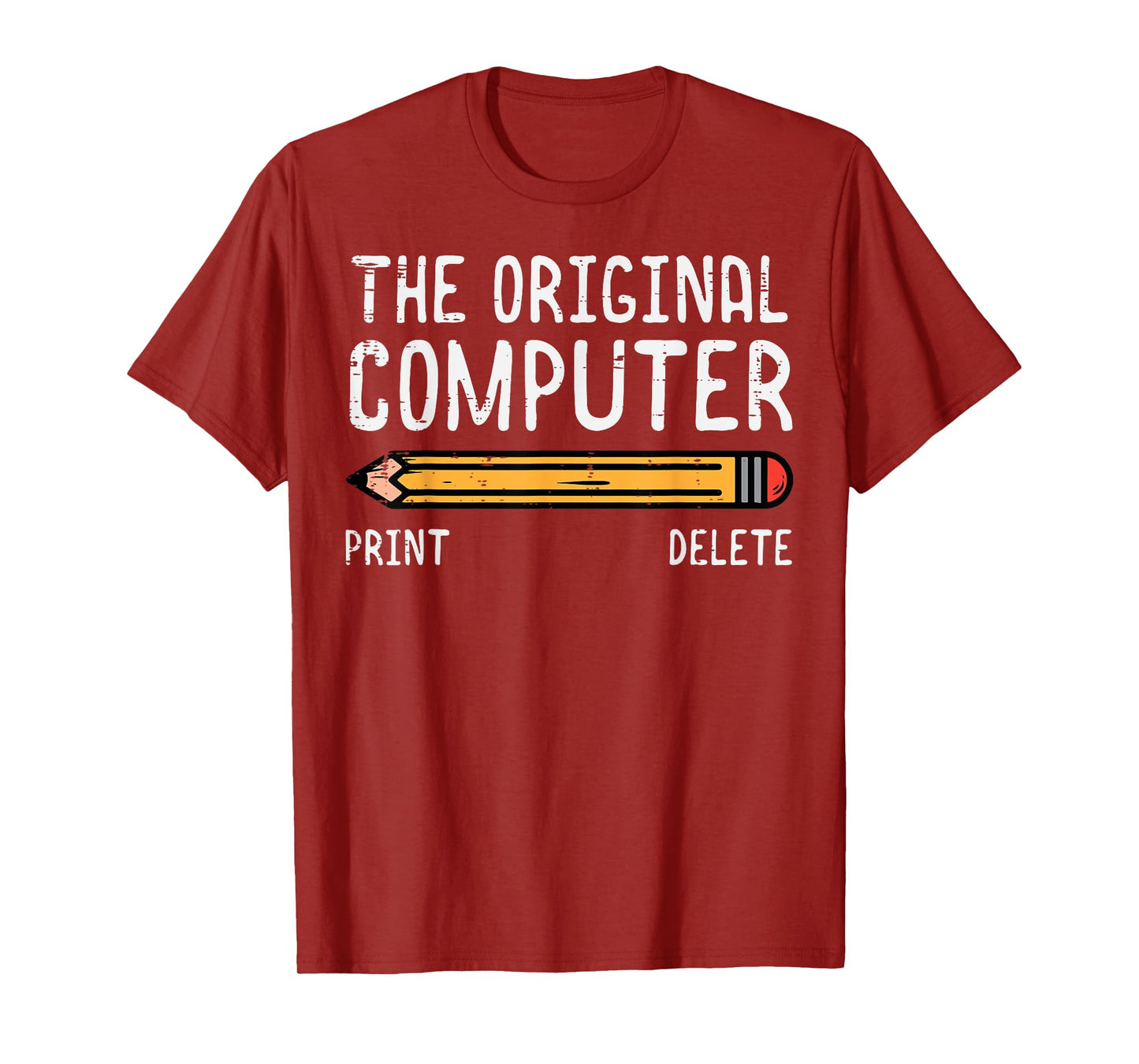 Original Computer Pencil Coder Funny Tech Support Men Women T-Shirt