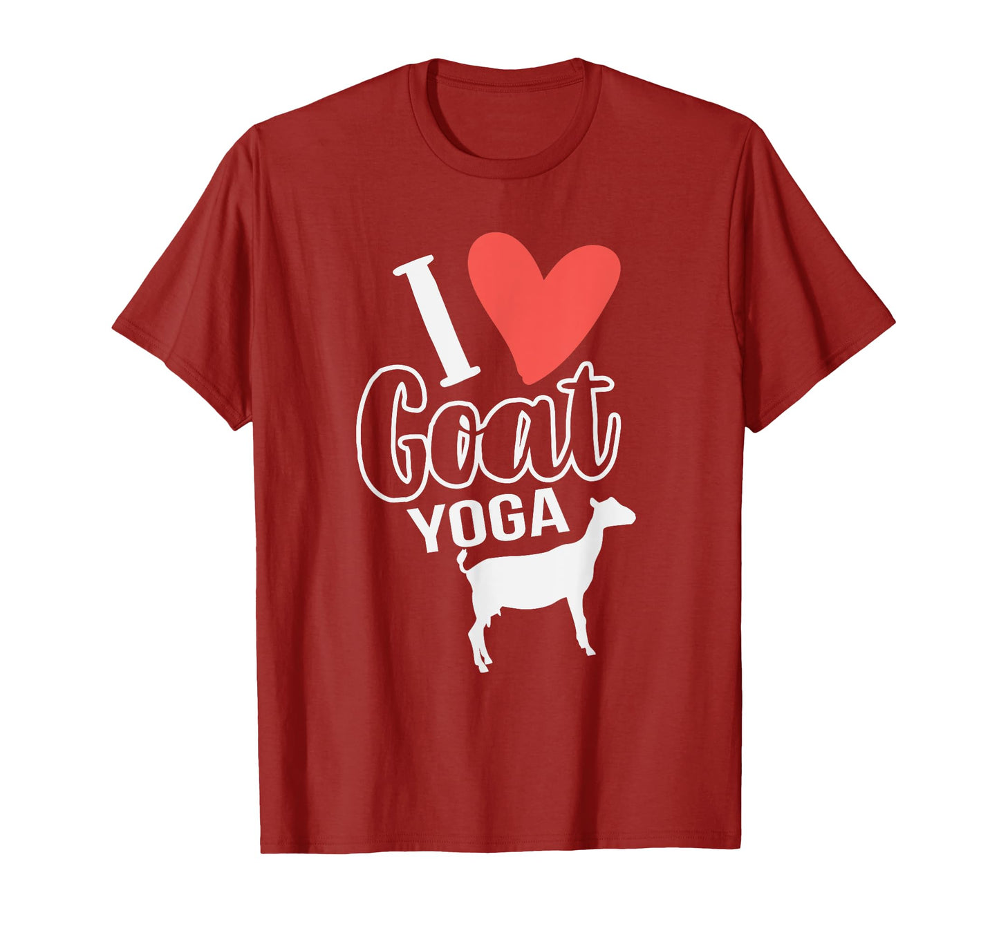 I Love Goat Yoga Funny Goat Yoga T-Shirt for Women T-Shirt