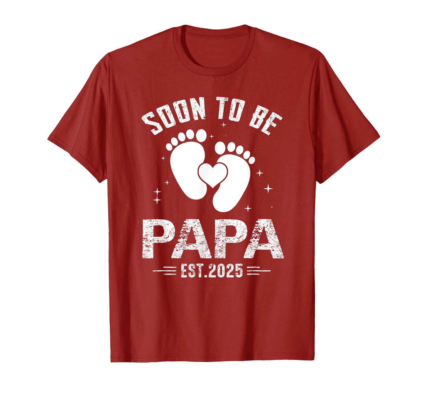 Mens Soon To Be Papa Est. 2025 New Papa again 2025 T-Shirt