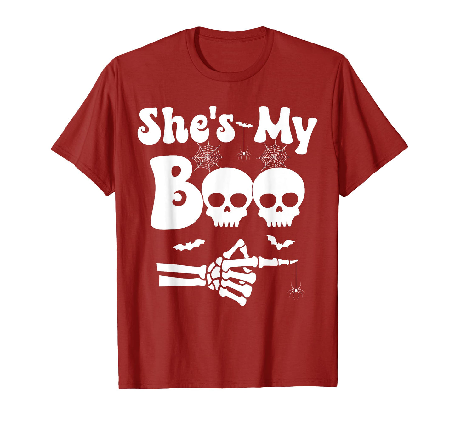 She’s My Boo Skeleton Couples Matching Couple Halloween T-Shirt