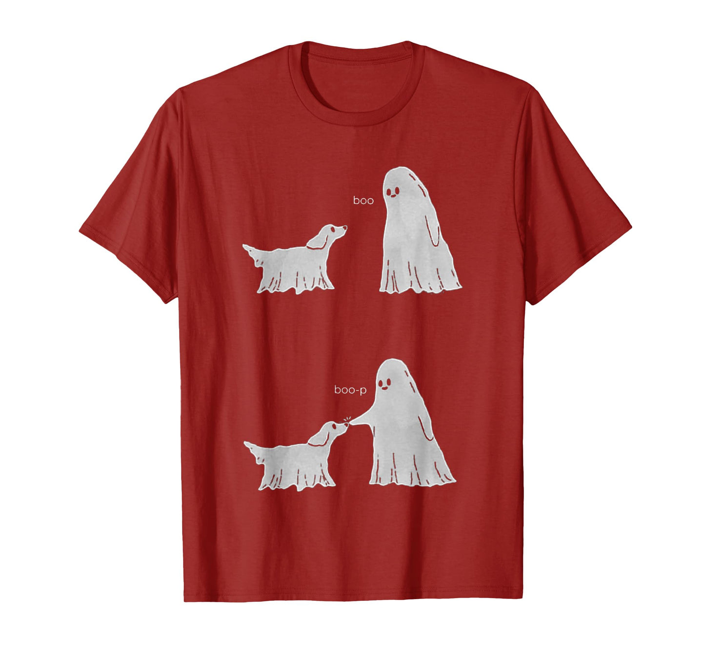 Boo Boo-p Ghost Dog Halloween T-Shirt