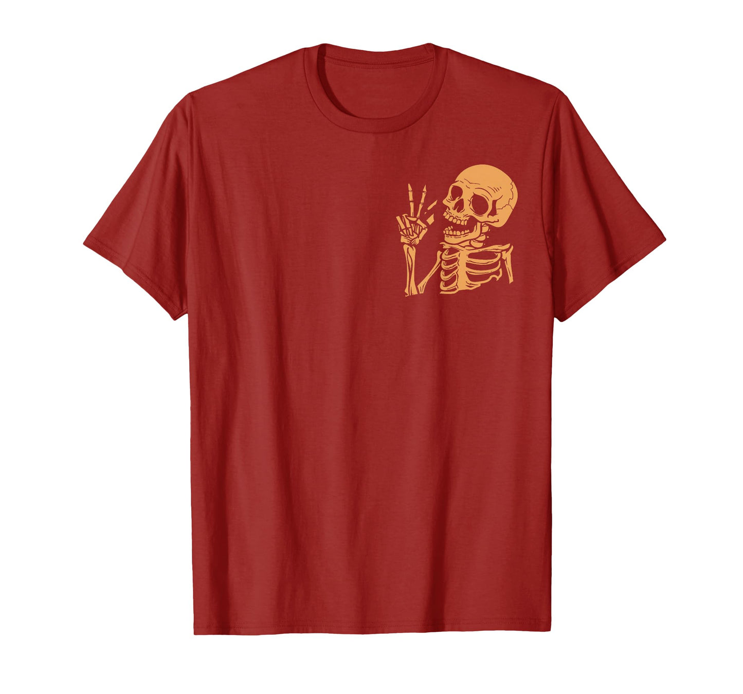 (2Sided Front+Back) Have The Day You Deserve skeleton T-Shirt