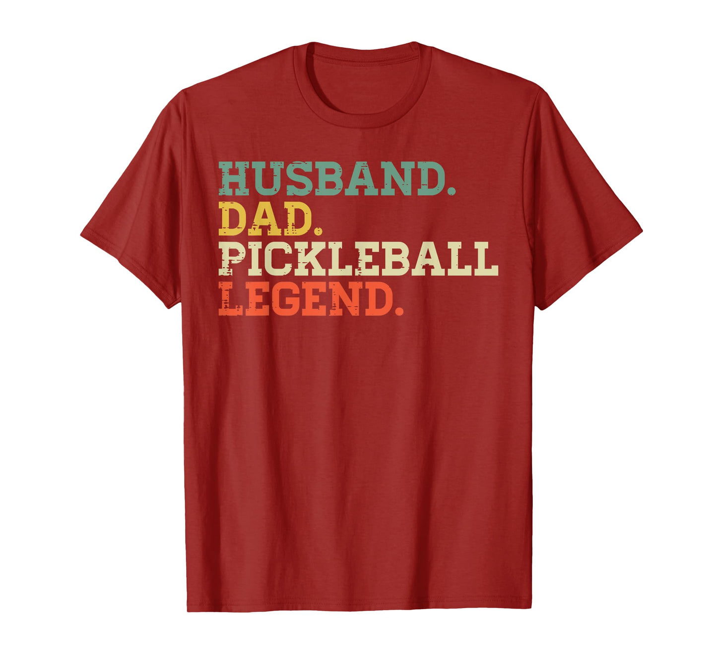 Husband Dad Pickleball Legend Pickle Ball Papa Grandpa Men T-Shirt