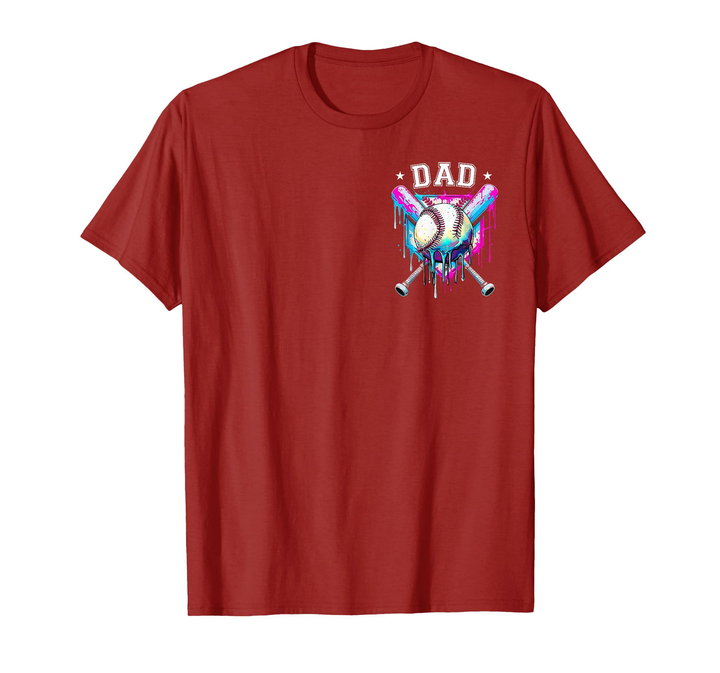 Baseball Ice Cream Drip Dad and Mom of The Birthday Boy T-Shirt