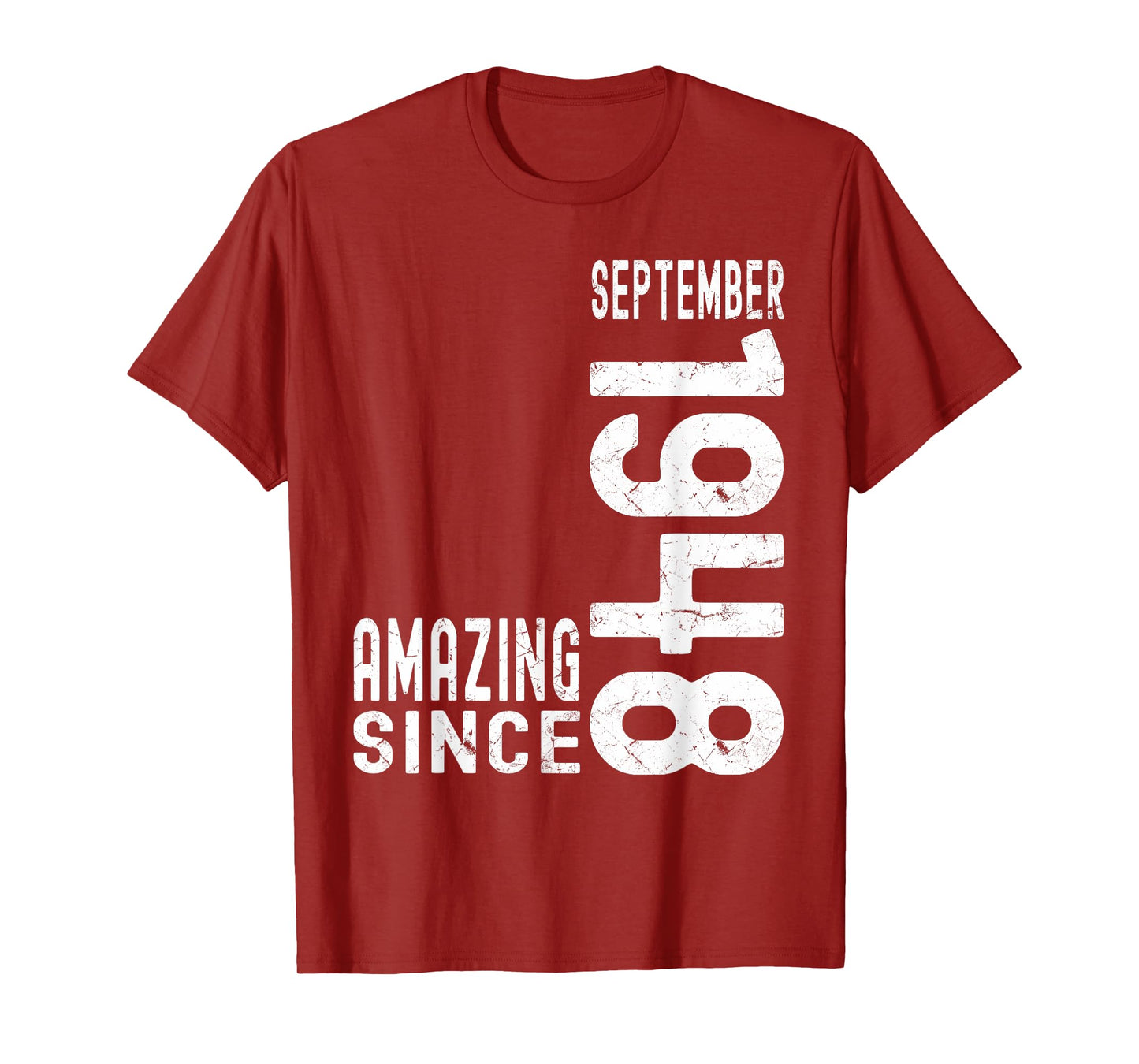 Amazing Since September 1948 Born In 1948 September Birthday T-Shirt
