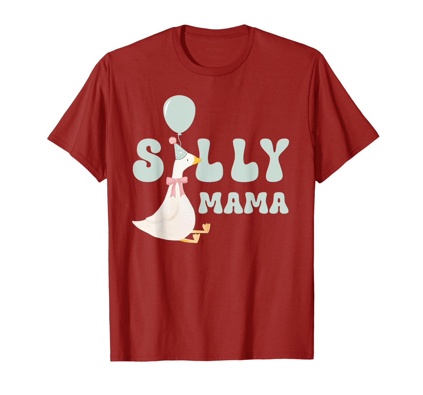 Silly Mama Silly Goose Mom Birthday Family Matching Party T-Shirt