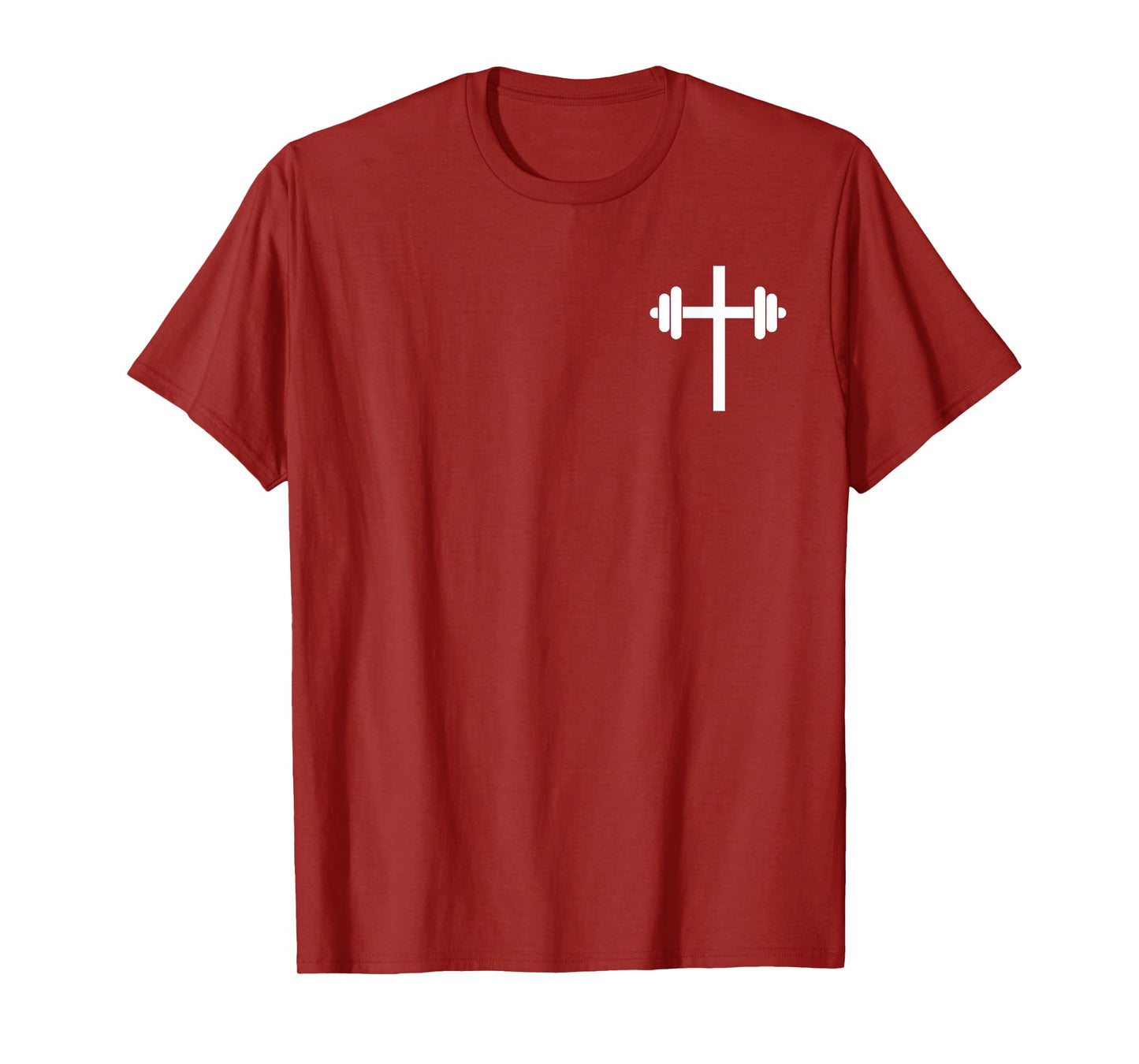 Lift Heavy Pray Hard Christian Workout Apparel 2 Sided T-Shirt