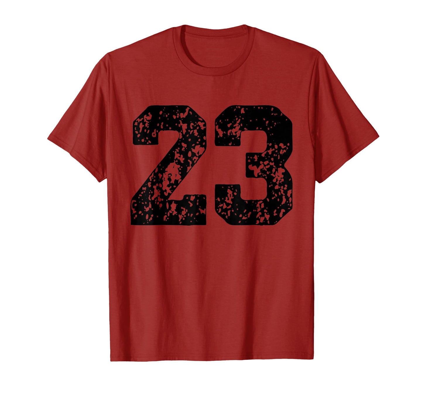 Number 23 Black Best Classic College Style Birthday Funny T-Shirt