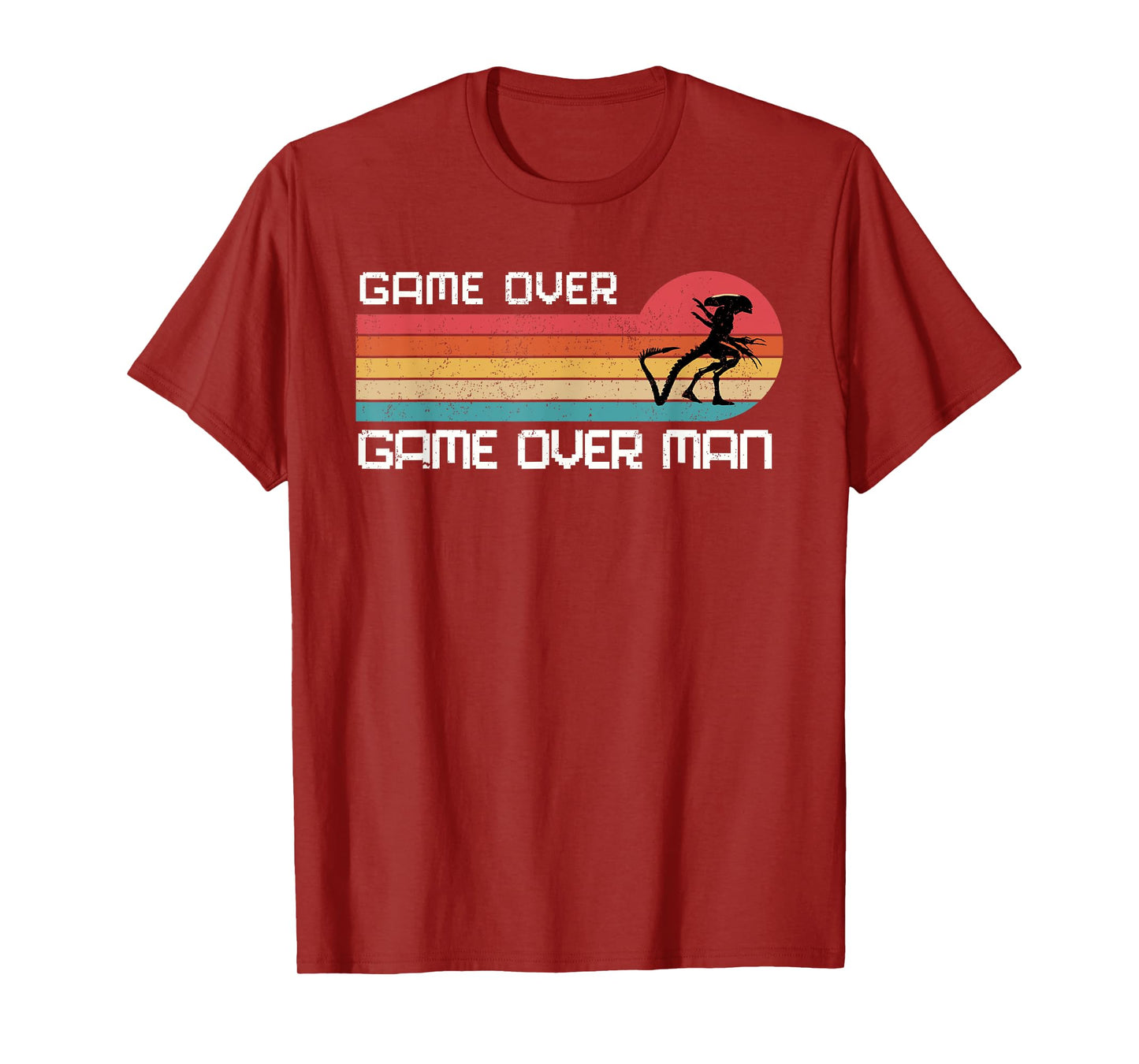 Novawarez Alien Game Over Man Unisex-Adults T-Shirt Black Small Alien-Themed Halloween T-Shirt